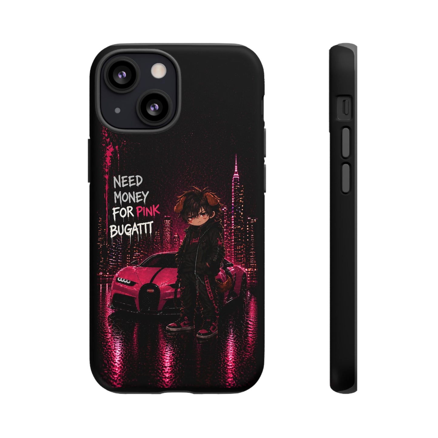 Cyberpunk Anime Phone Case – Neon Japanese Streetwear iPhone Cover