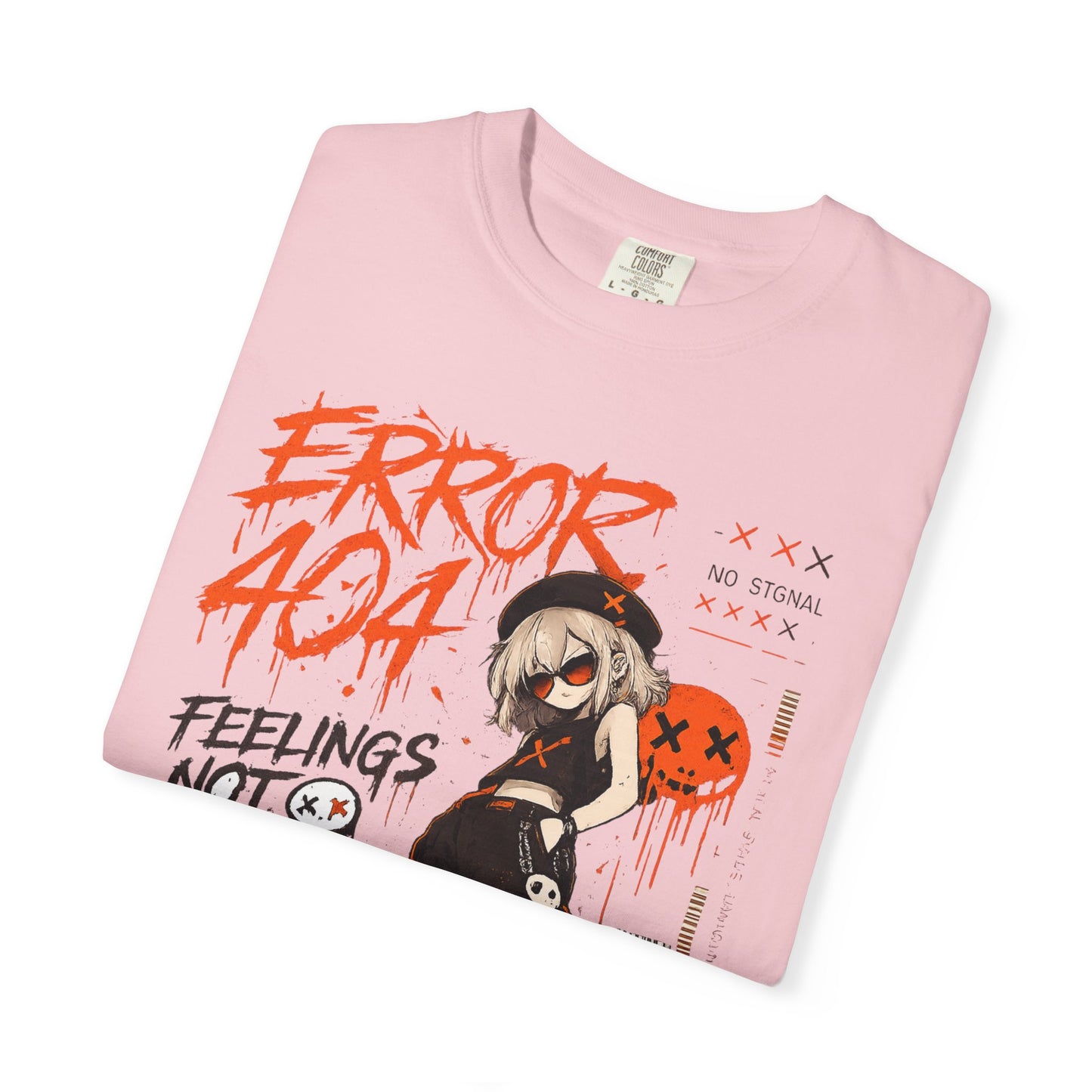 Error 404 Anime Streetwear T-Shirt — "Feelings Not Found" Graphic Tee