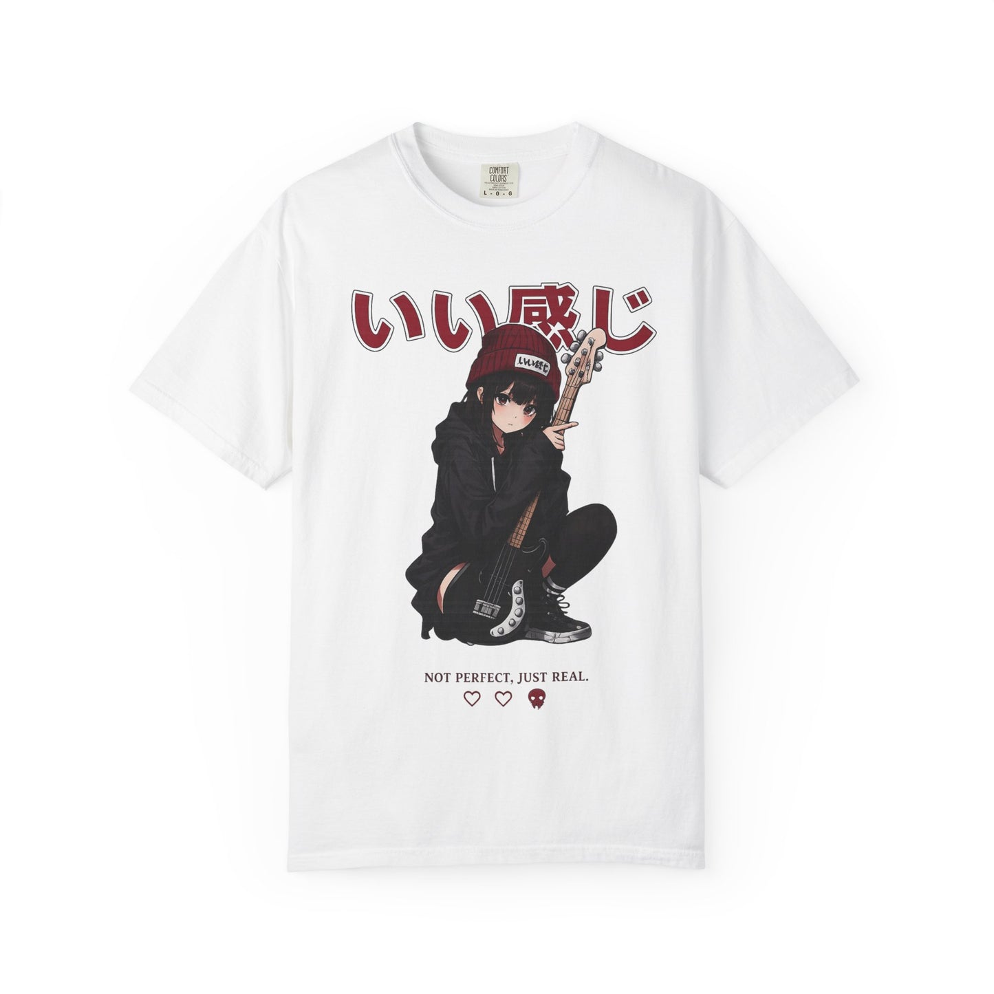 Cute Sad Anime Girl T-Shirt – Pastel Japanese Streetwear Tee