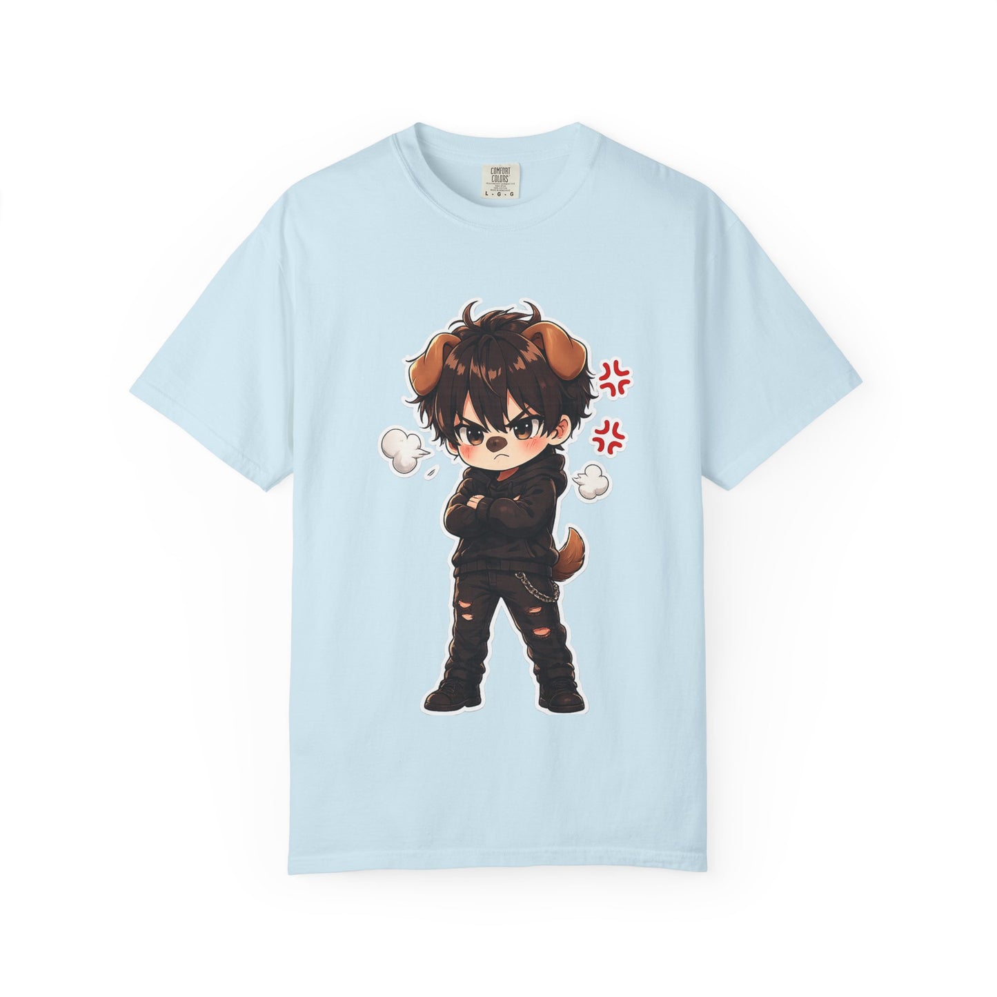Angry Dogboy Cute Chibi T‑Shirt — Kawaii Anime Character Tee