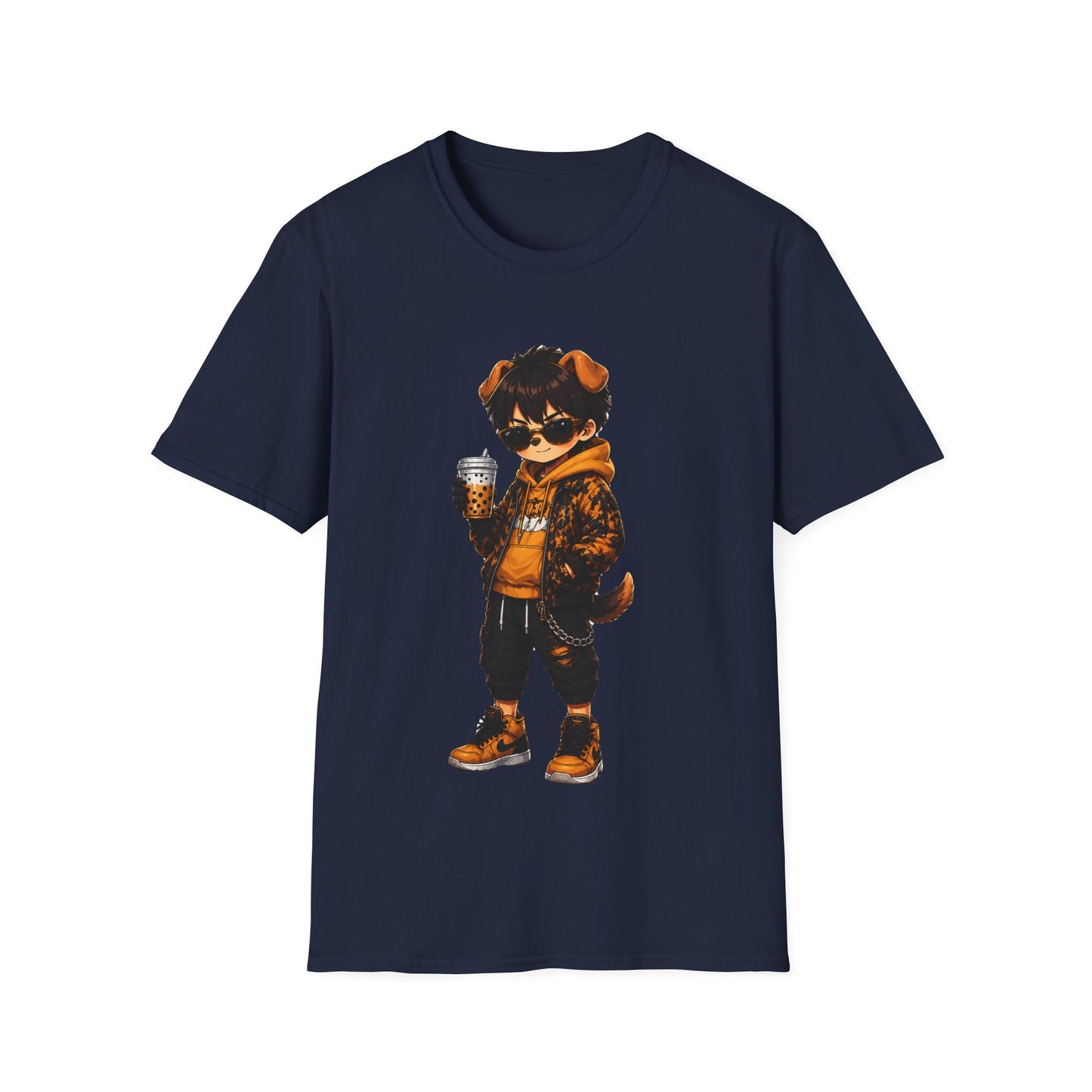 Raccoon Streetwear Tee – Cool Coffee Bear Graphic T-Shirt
