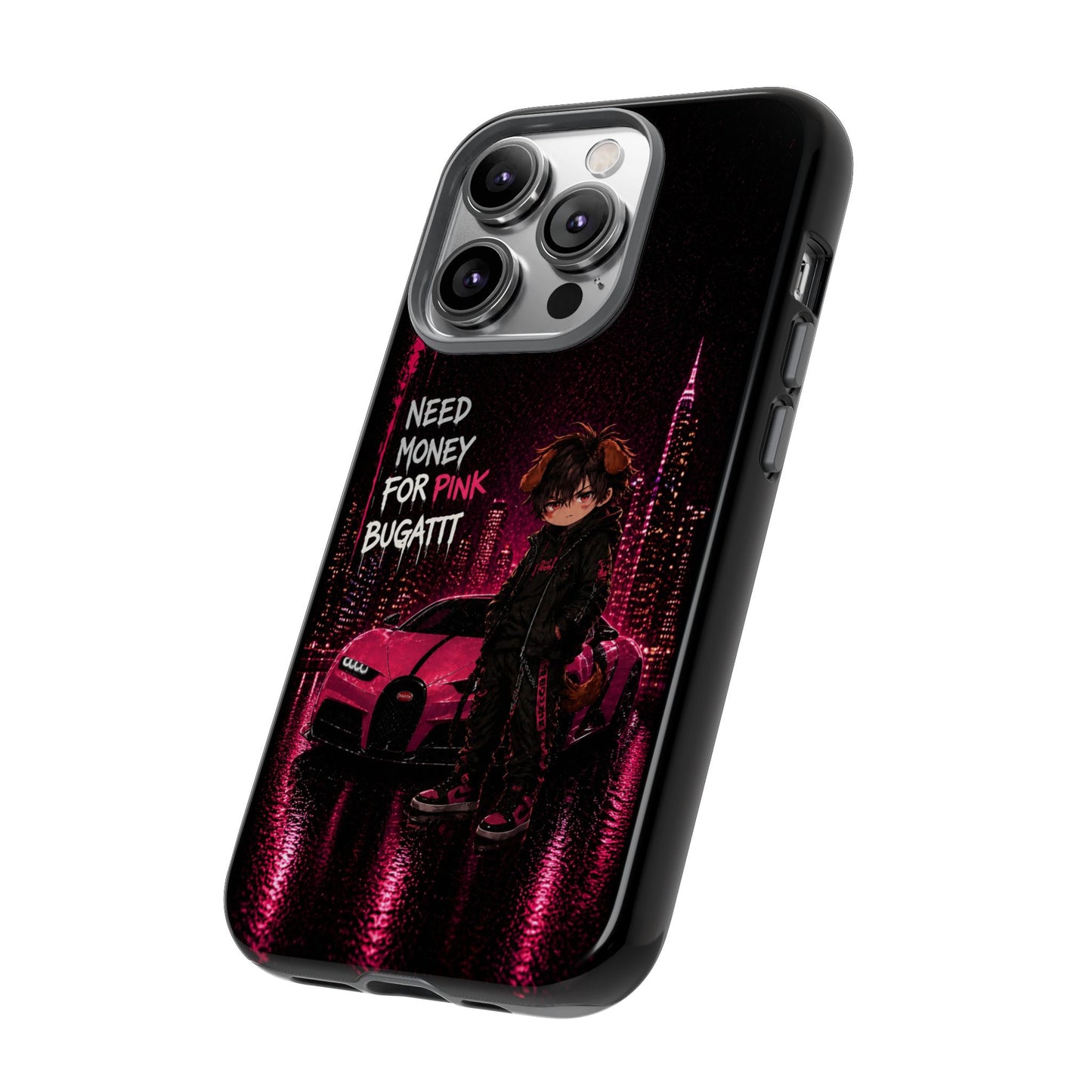 Cyberpunk Anime Phone Case – Neon Japanese Streetwear iPhone Cover