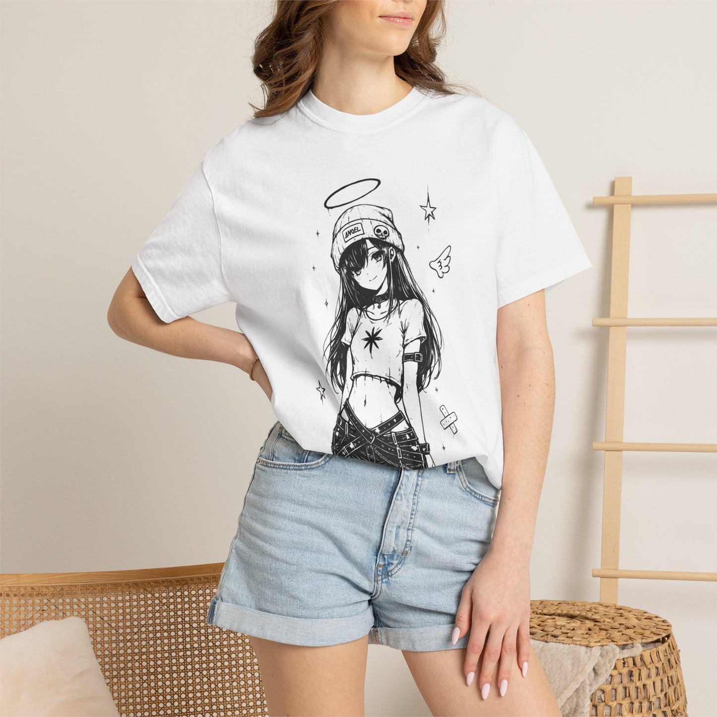 Anime Angel Girl Graphic T-Shirt