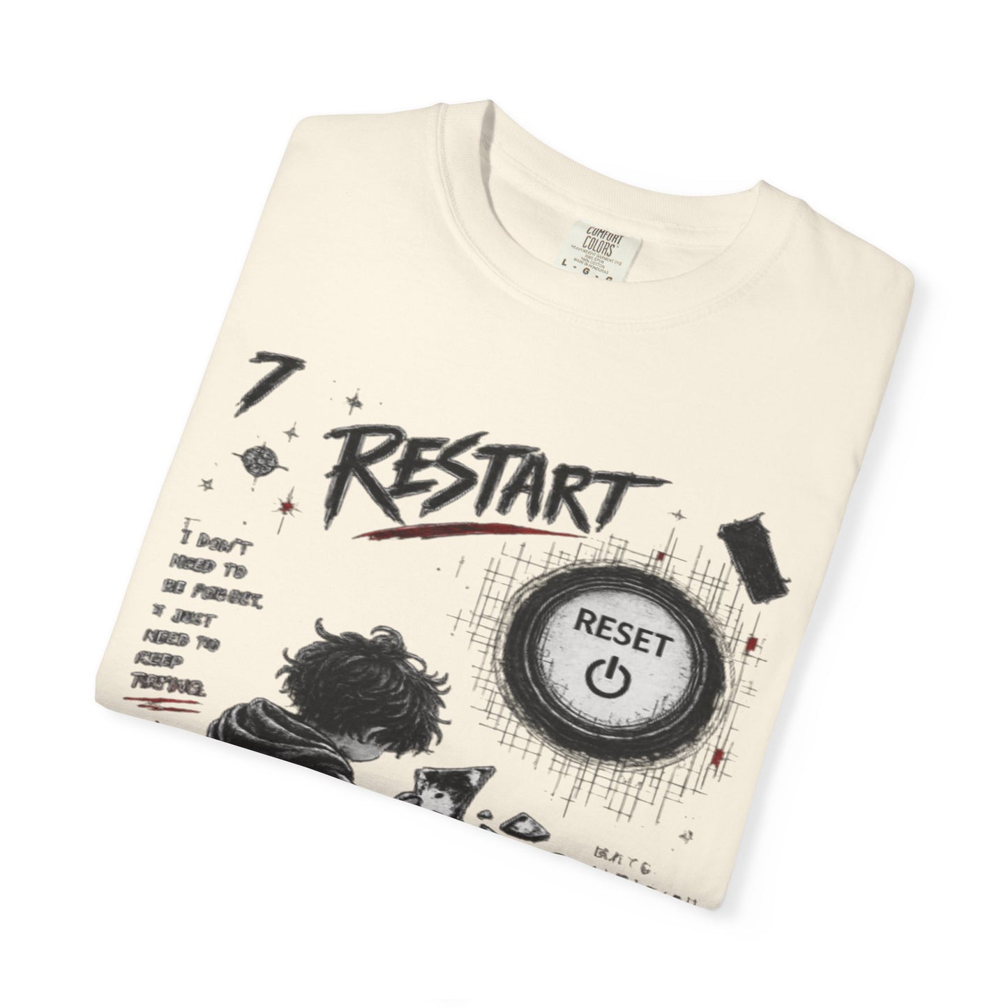 Restart Reset Button Graphic T-Shirt — Retro Gamer Streetwear