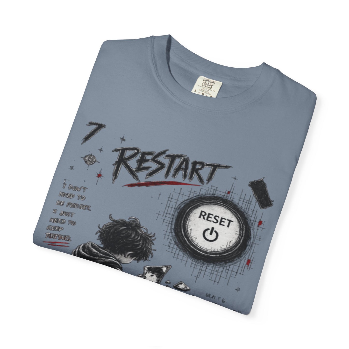 Restart Reset Button Graphic T-Shirt — Retro Gamer Streetwear