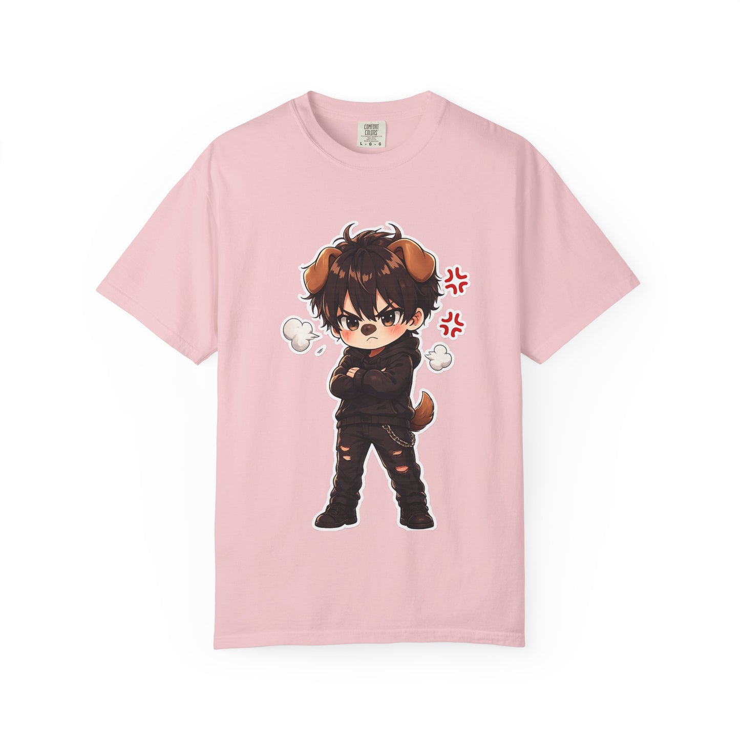 Angry Dogboy Cute Chibi T‑Shirt — Kawaii Anime Character Tee
