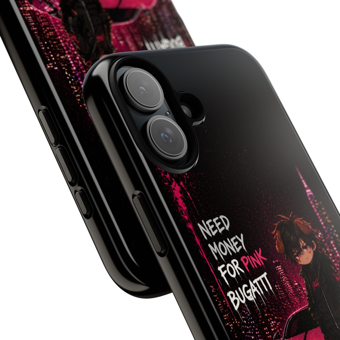 Cyberpunk Anime Phone Case – Neon Japanese Streetwear iPhone Cover