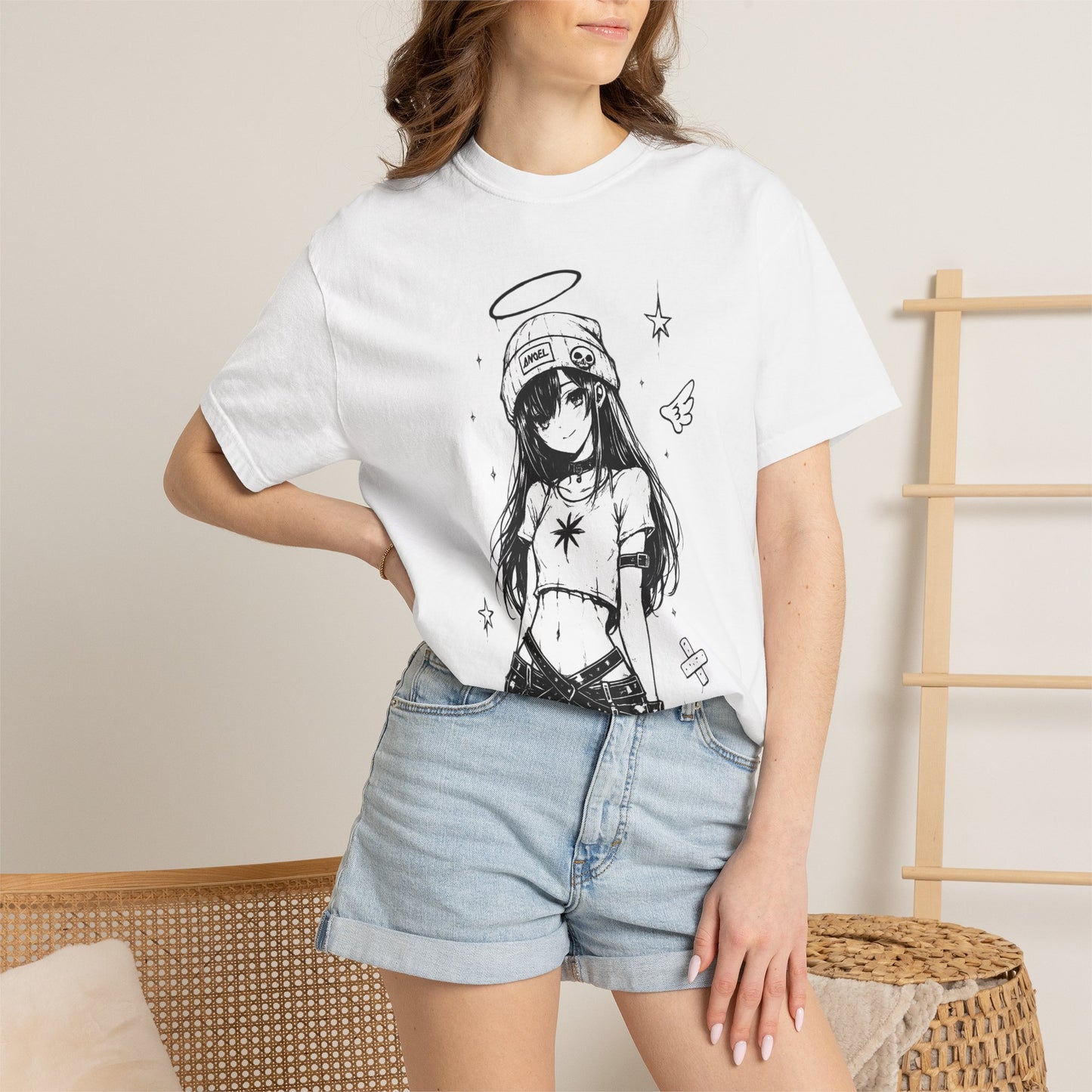 Anime Angel Girl Graphic T-Shirt