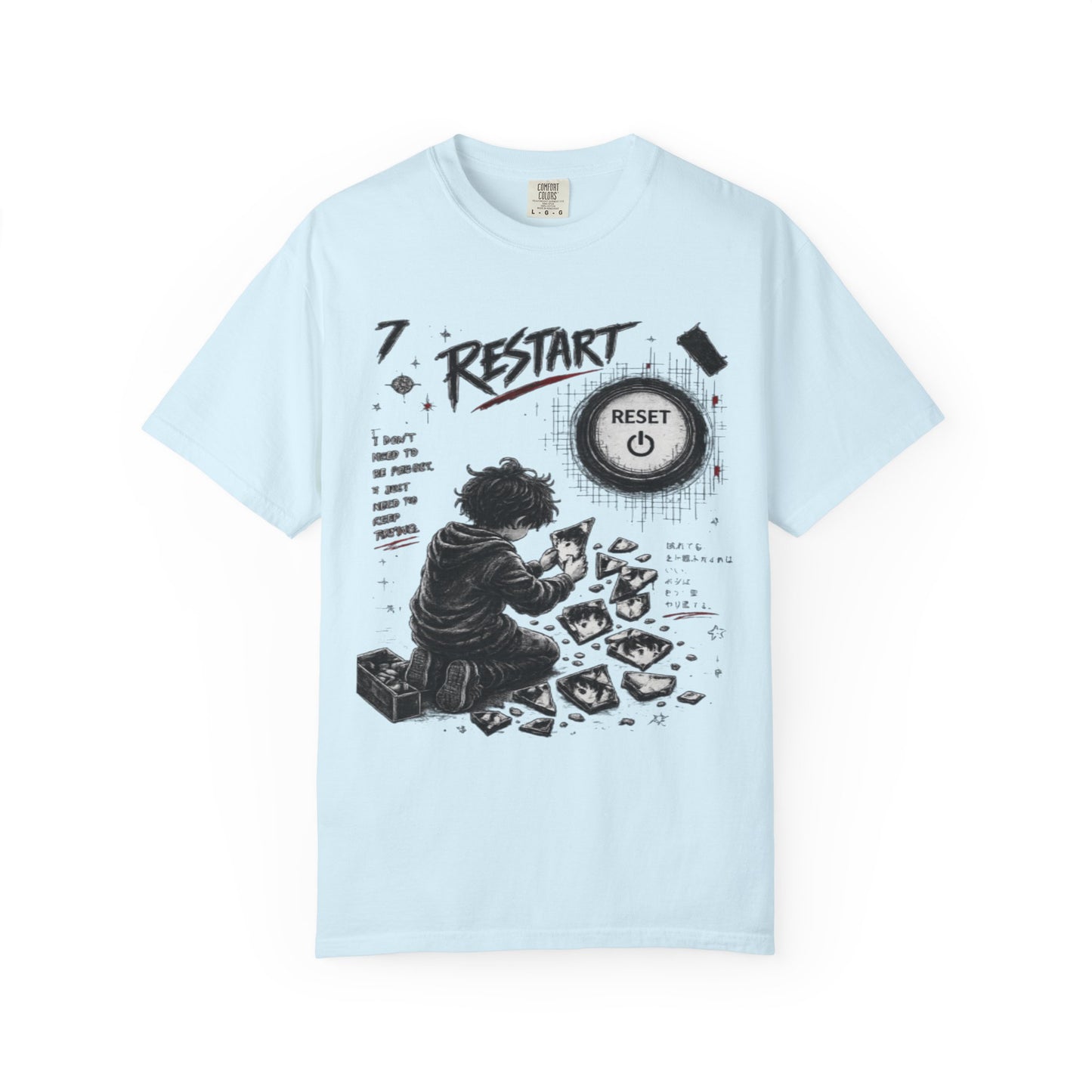 Restart Reset Button Graphic T-Shirt — Retro Gamer Streetwear