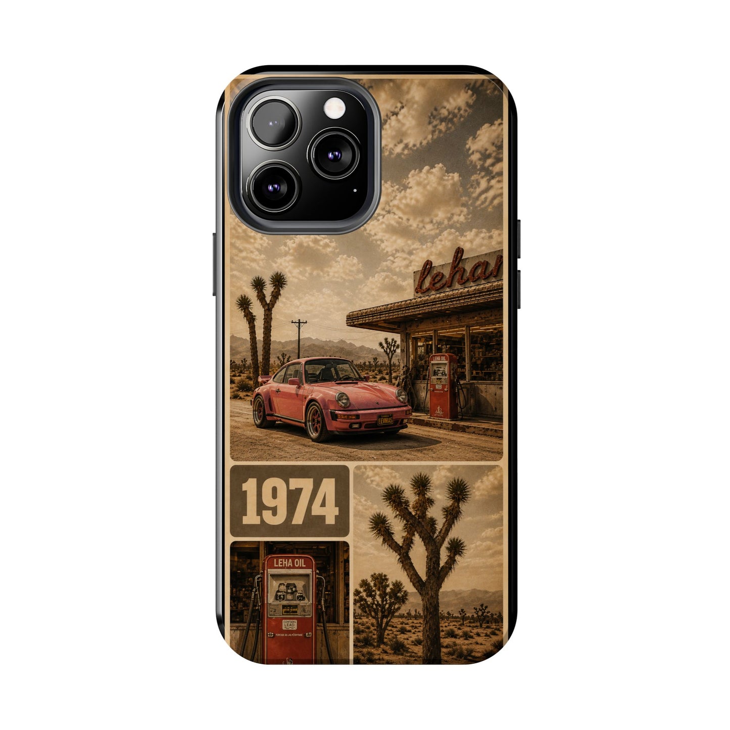 Vintage 1974 Desert Road Tough Phone Case