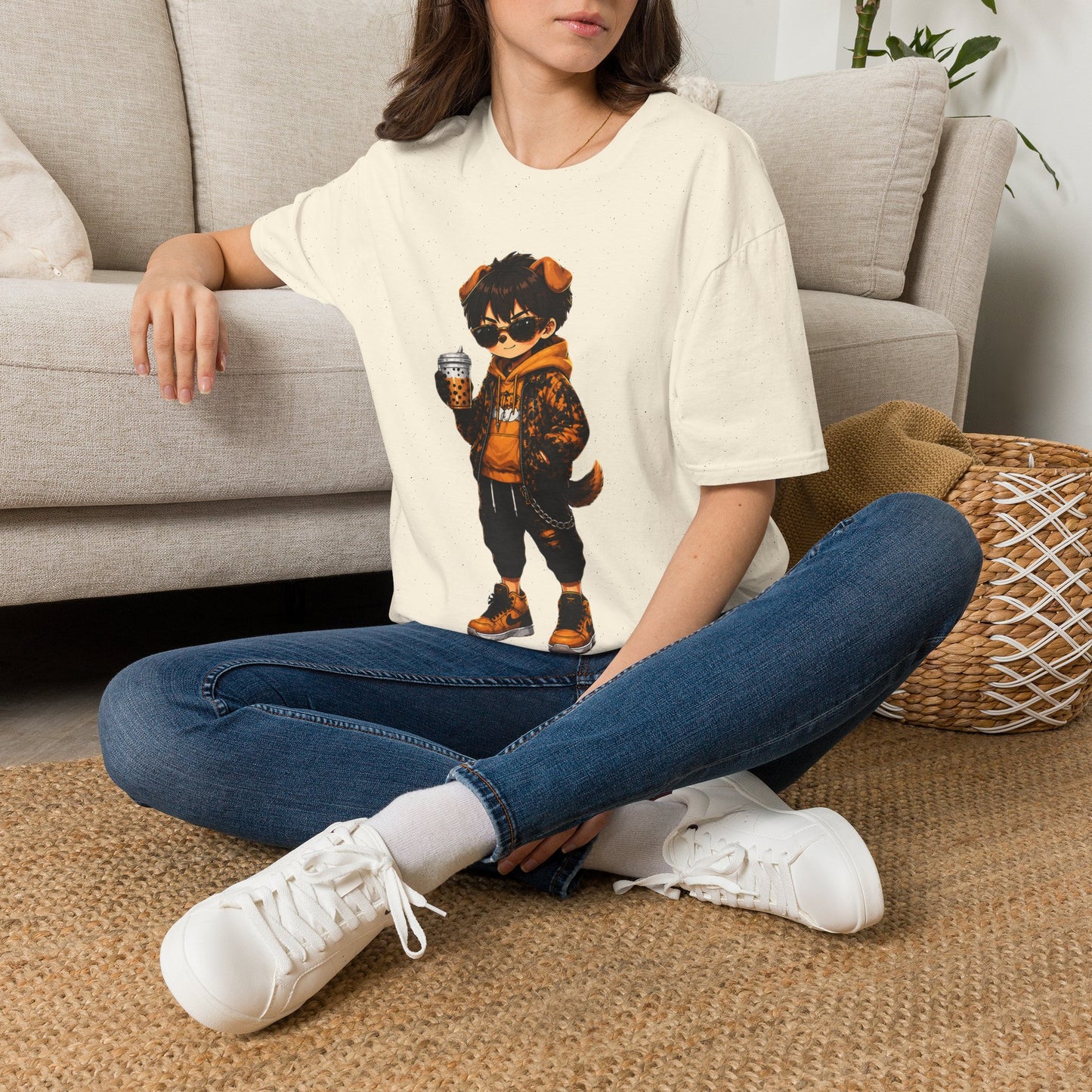 Raccoon Streetwear Tee – Cool Coffee Bear Graphic T-Shirt