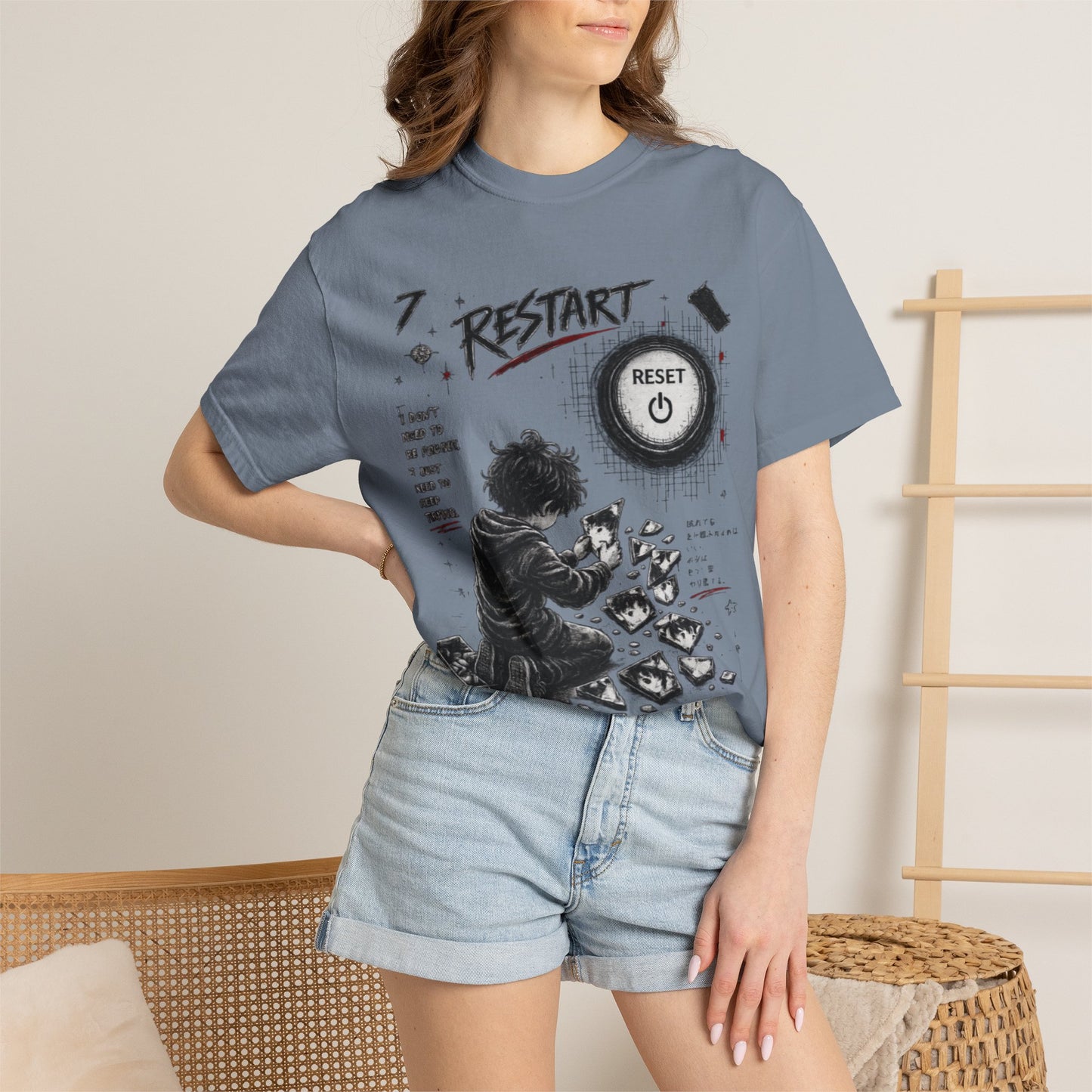Restart Reset Button Graphic T-Shirt — Retro Gamer Streetwear