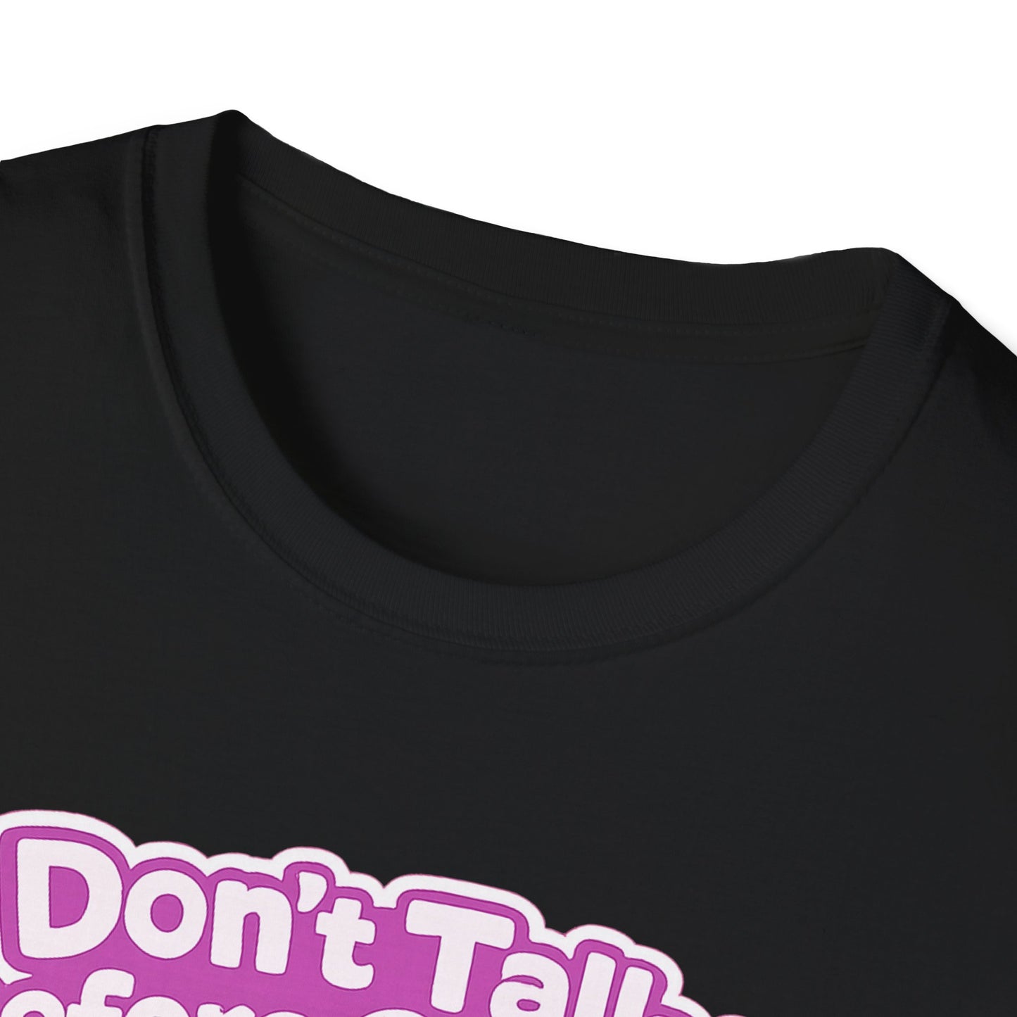 Don't Talk Before Coffee T-Shirt — Cute Pink Anime Girl Coffee Tee