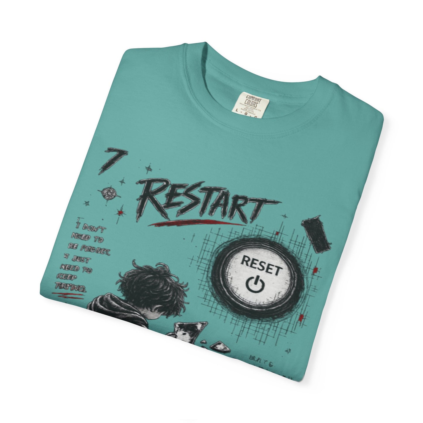 Restart Reset Button Graphic T-Shirt — Retro Gamer Streetwear