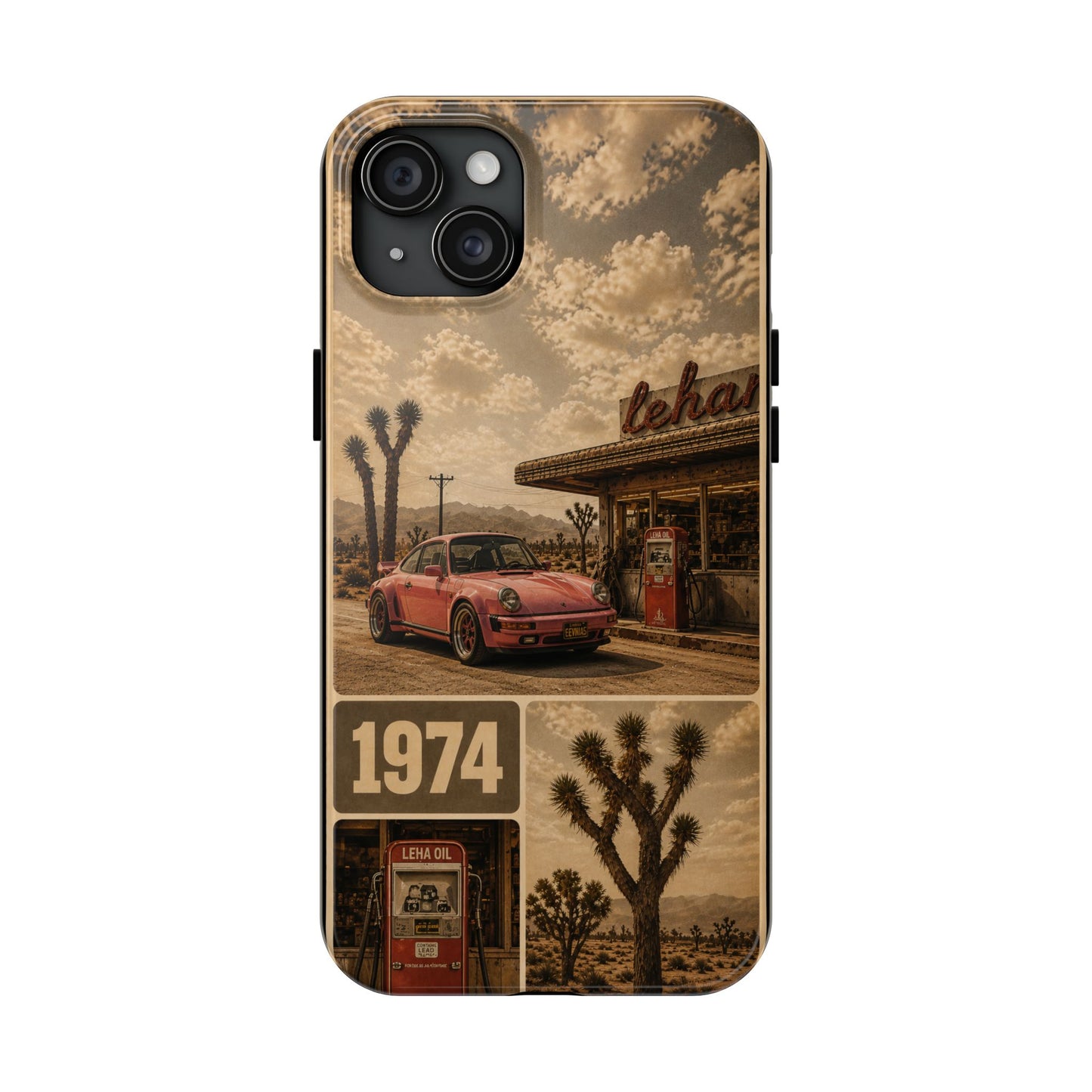 Vintage 1974 Desert Road Tough Phone Case