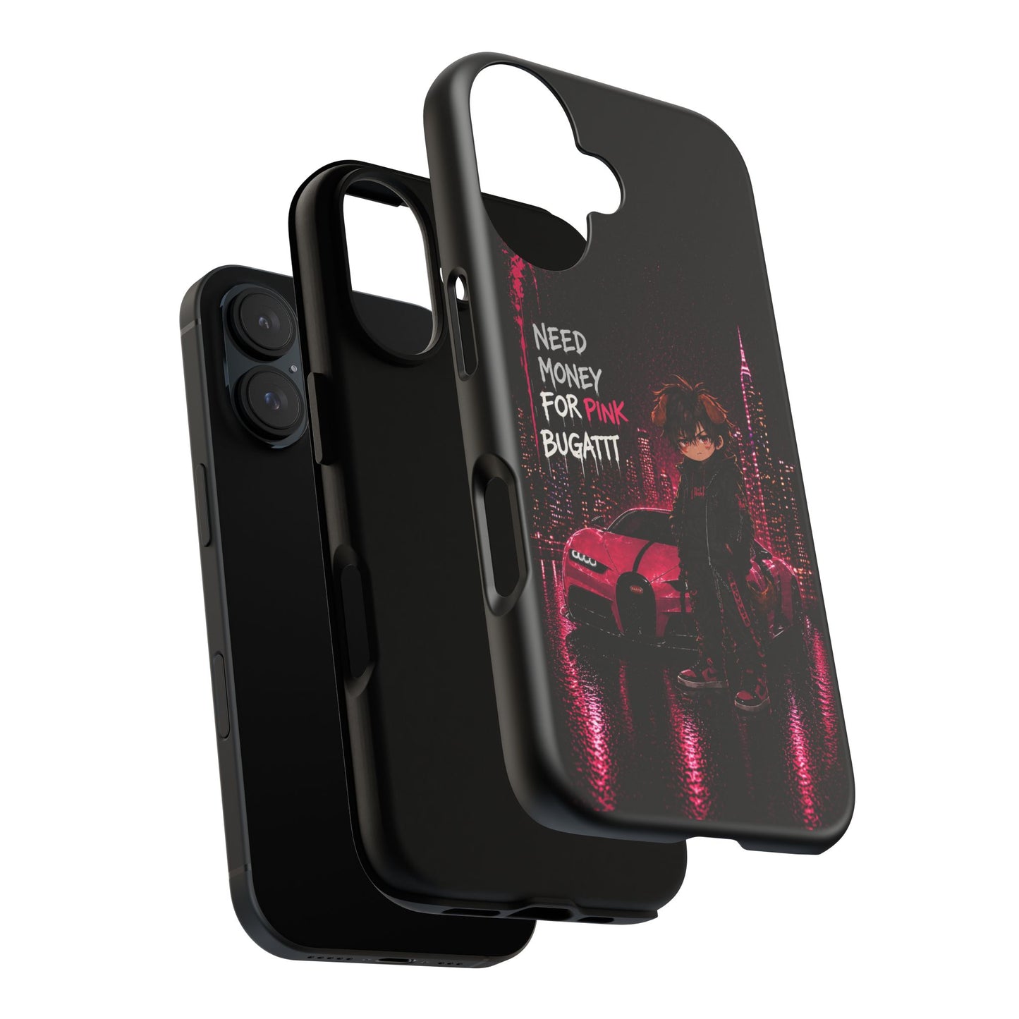 Cyberpunk Anime Phone Case – Neon Japanese Streetwear iPhone Cover