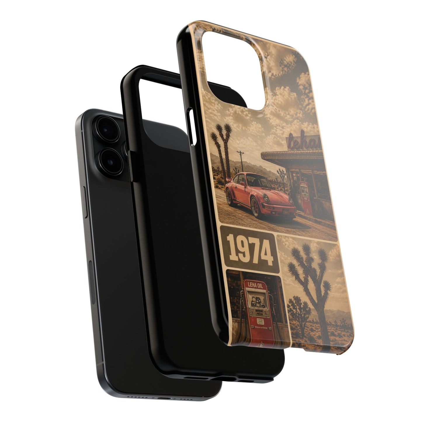Vintage 1974 Desert Road Tough Phone Case