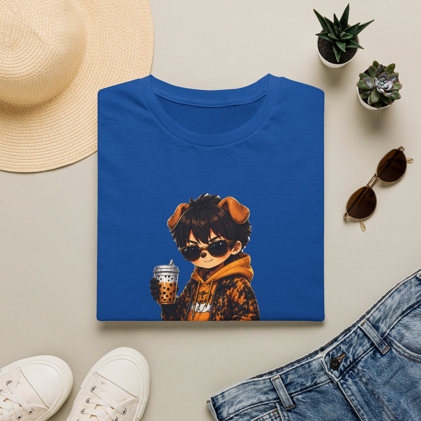 Raccoon Streetwear Tee – Cool Coffee Bear Graphic T-Shirt