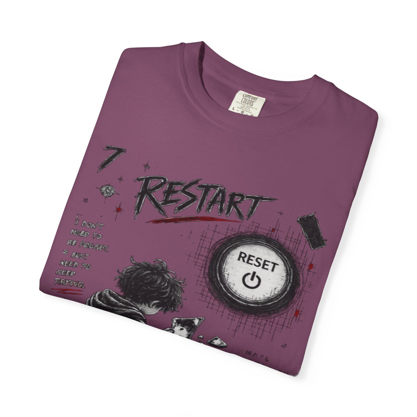 Restart Reset Button Graphic T-Shirt — Retro Gamer Streetwear
