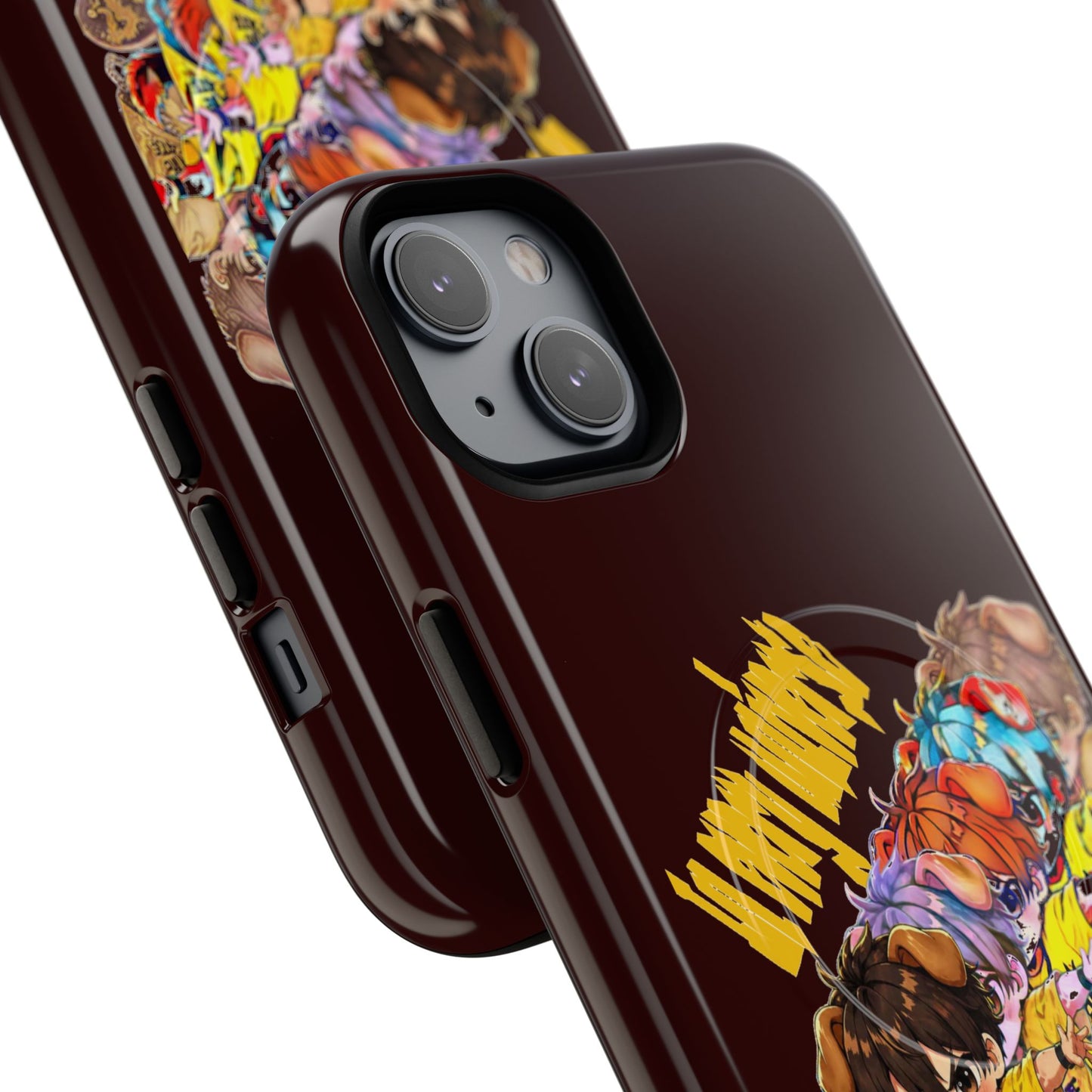 Skateboard Characters Magnetic Phone Case — Tough Magnetic iPhone Cover with Colorful Skate Art