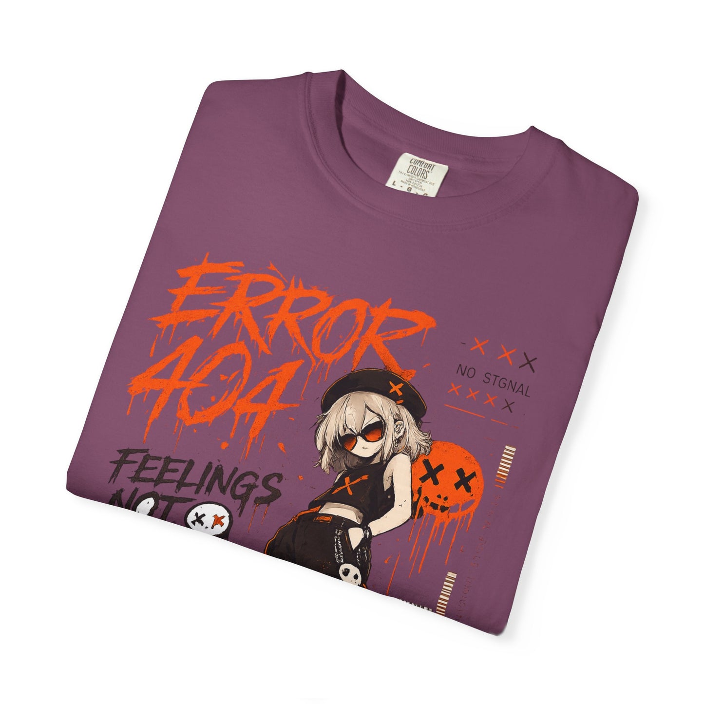 Error 404 Anime Streetwear T-Shirt — "Feelings Not Found" Graphic Tee