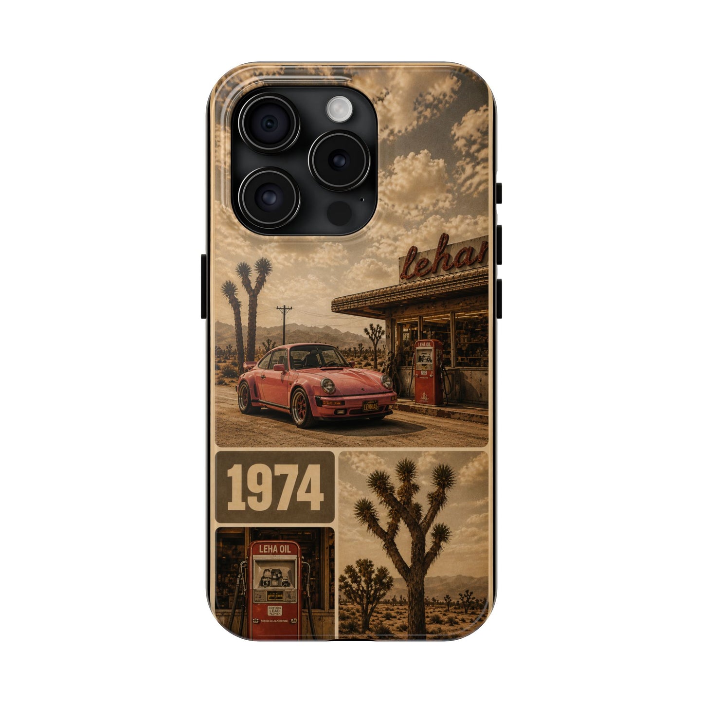 Vintage 1974 Desert Road Tough Phone Case