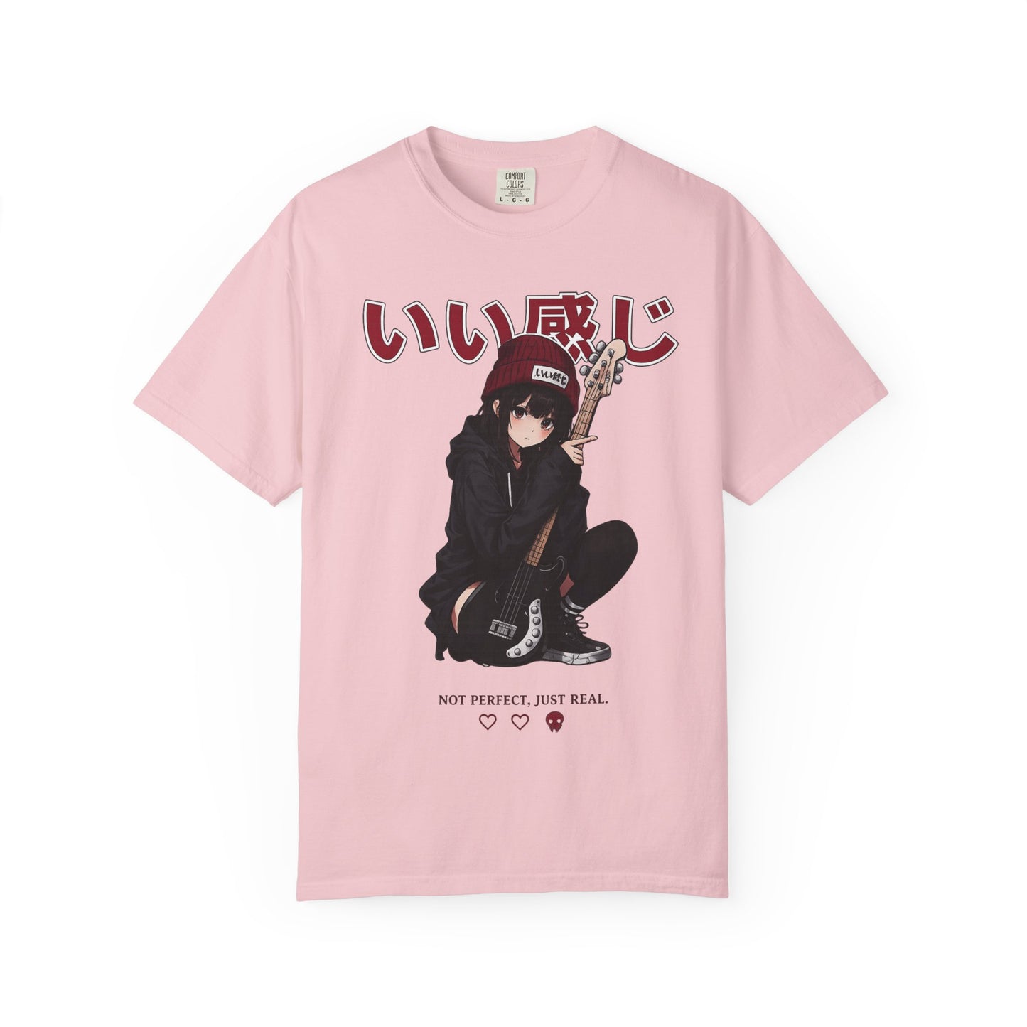 Cute Sad Anime Girl T-Shirt – Pastel Japanese Streetwear Tee