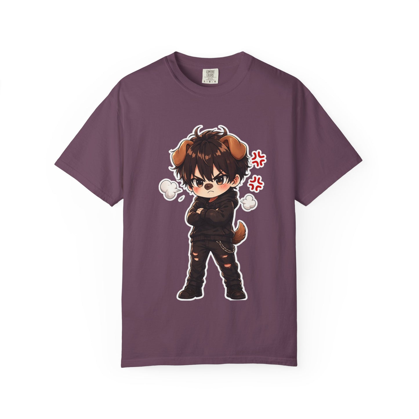 Angry Dogboy Cute Chibi T‑Shirt — Kawaii Anime Character Tee