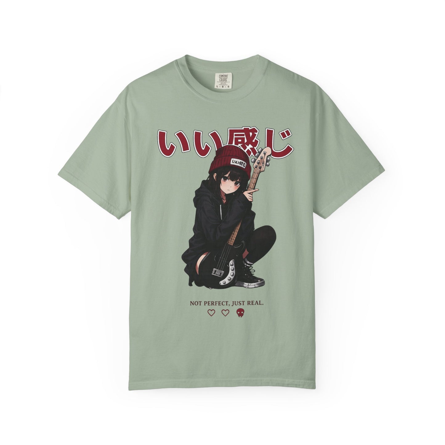 Cute Sad Anime Girl T-Shirt – Pastel Japanese Streetwear Tee