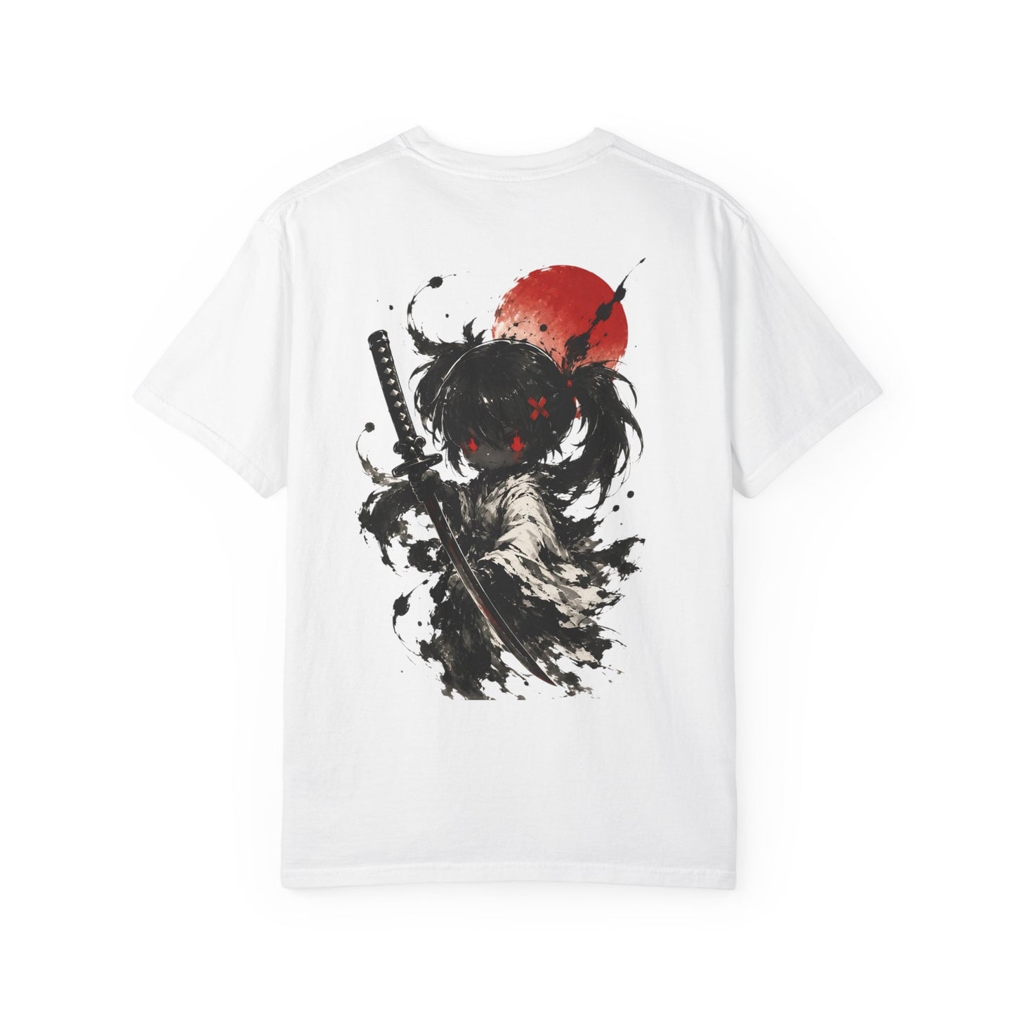 Ink Shadow Samurai Chibi Anime T-Shirt