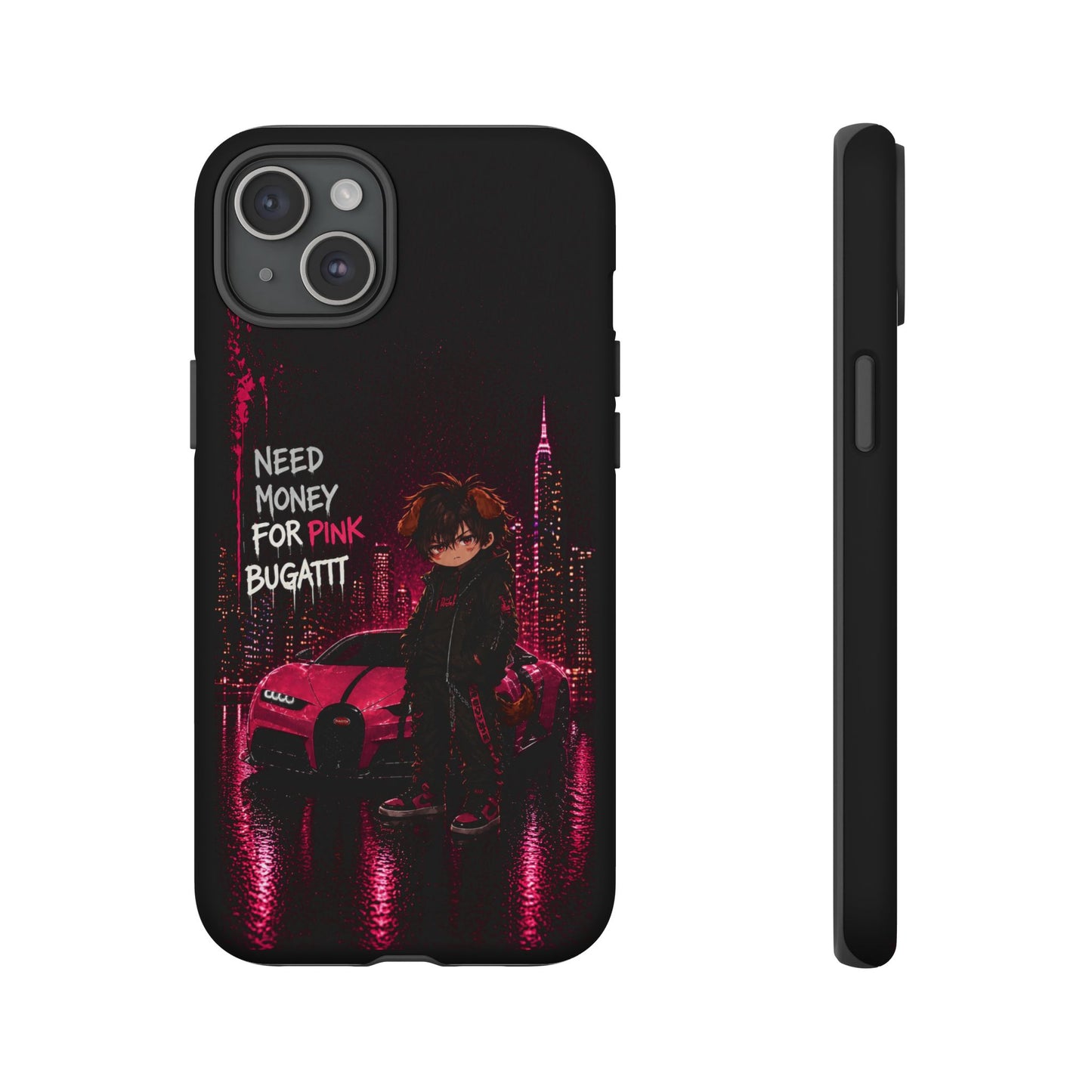 Cyberpunk Anime Phone Case – Neon Japanese Streetwear iPhone Cover