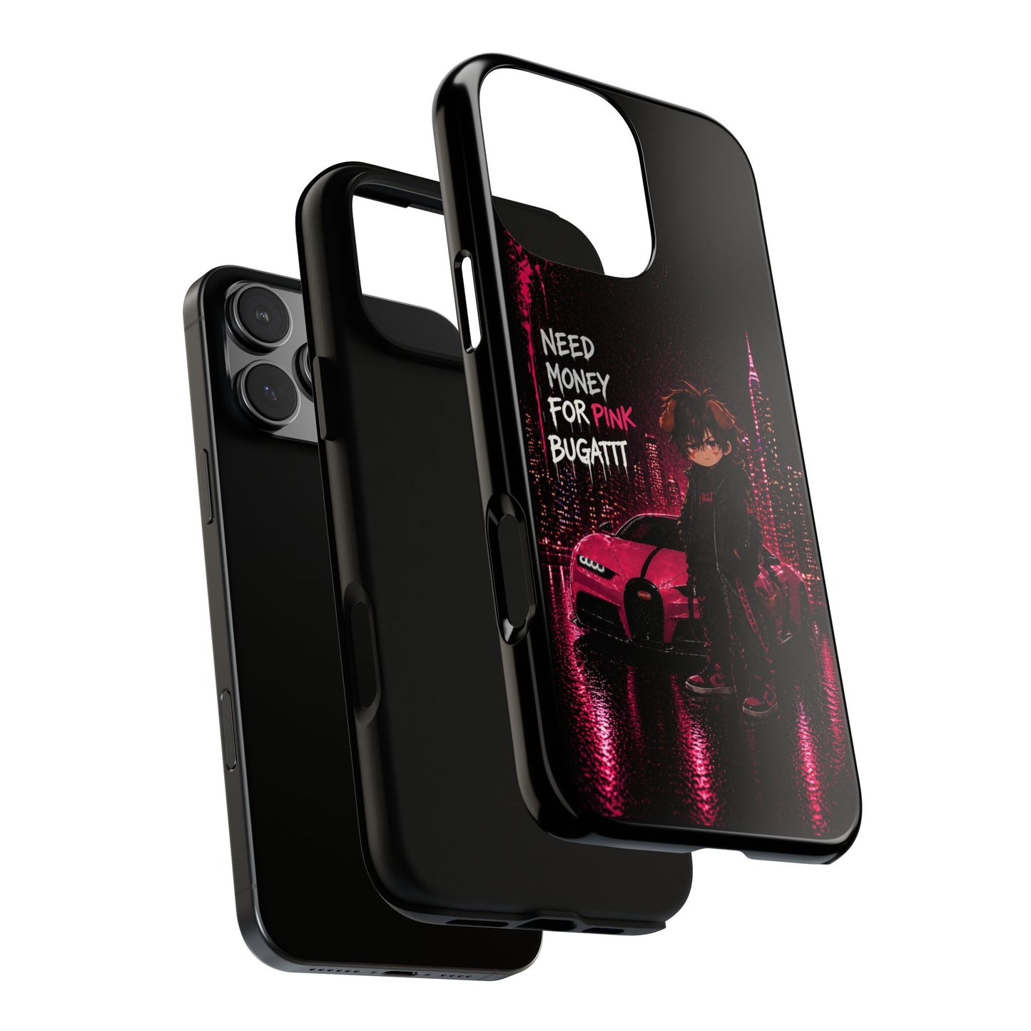 Cyberpunk Anime Phone Case – Neon Japanese Streetwear iPhone Cover