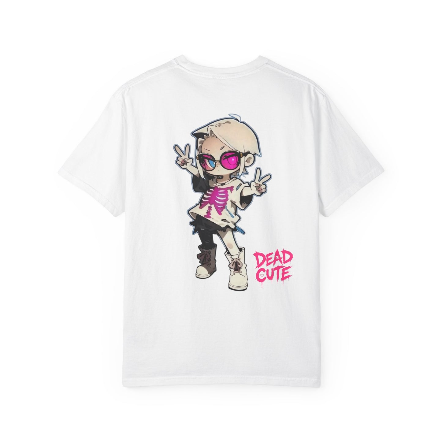 Neon Bones Chibi Tee – Kawaii Streetwear Anime T-Shirt
