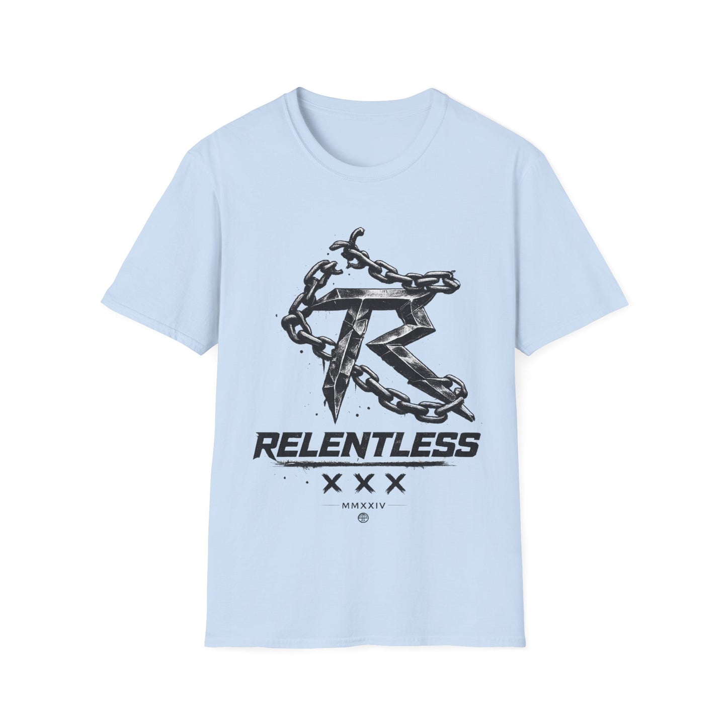 Relentless Chains Graphic Tee — Motivational Fitness T-Shirt