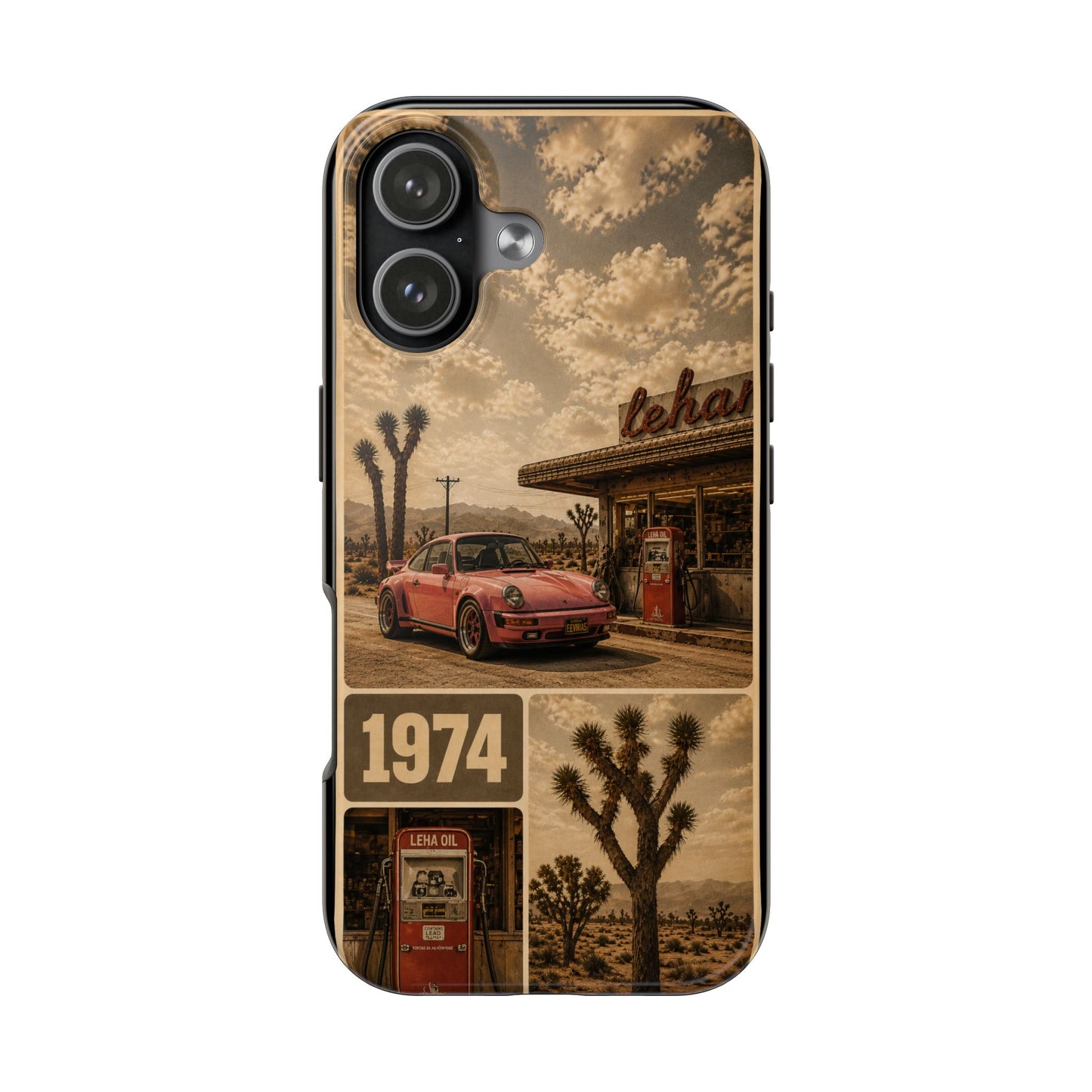 Vintage 1974 Desert Road Tough Phone Case