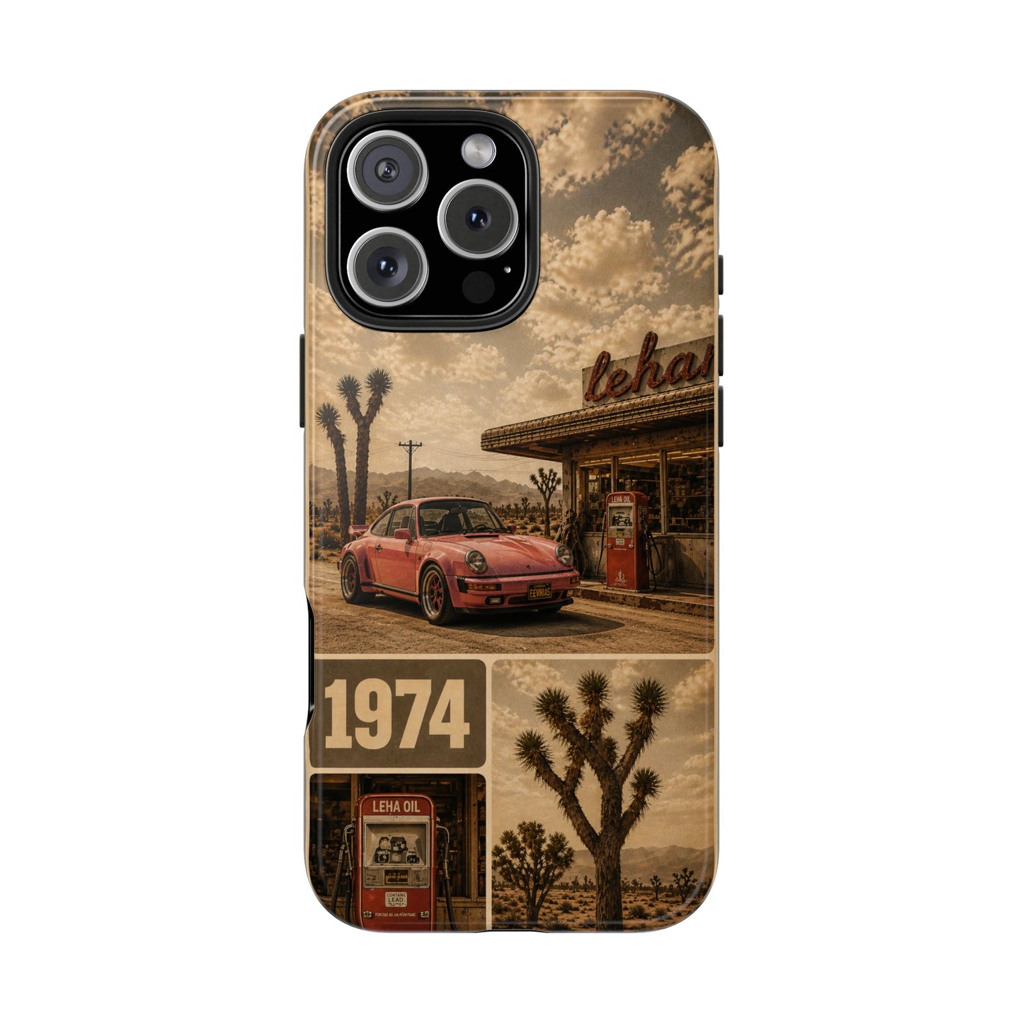Vintage 1974 Desert Road Tough Phone Case