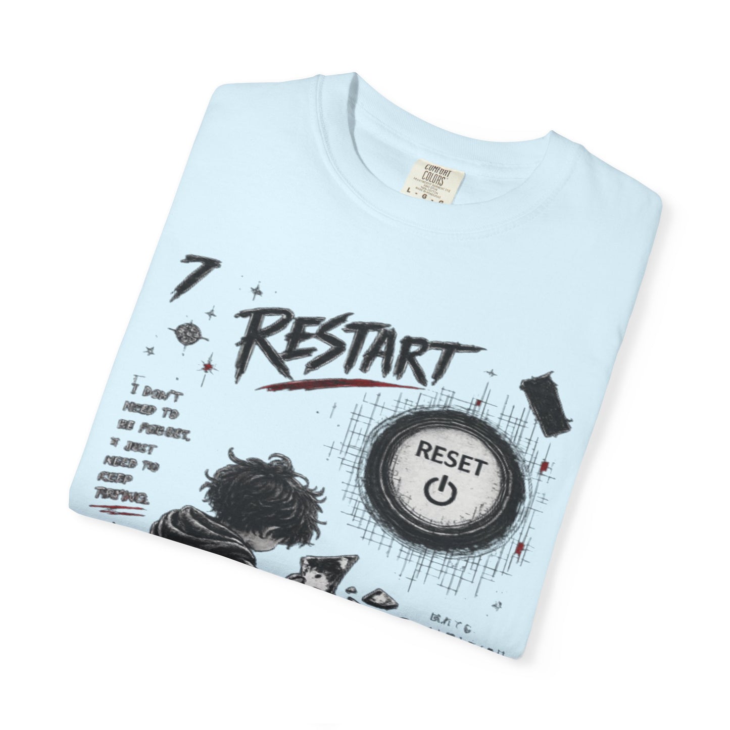 Restart Reset Button Graphic T-Shirt — Retro Gamer Streetwear