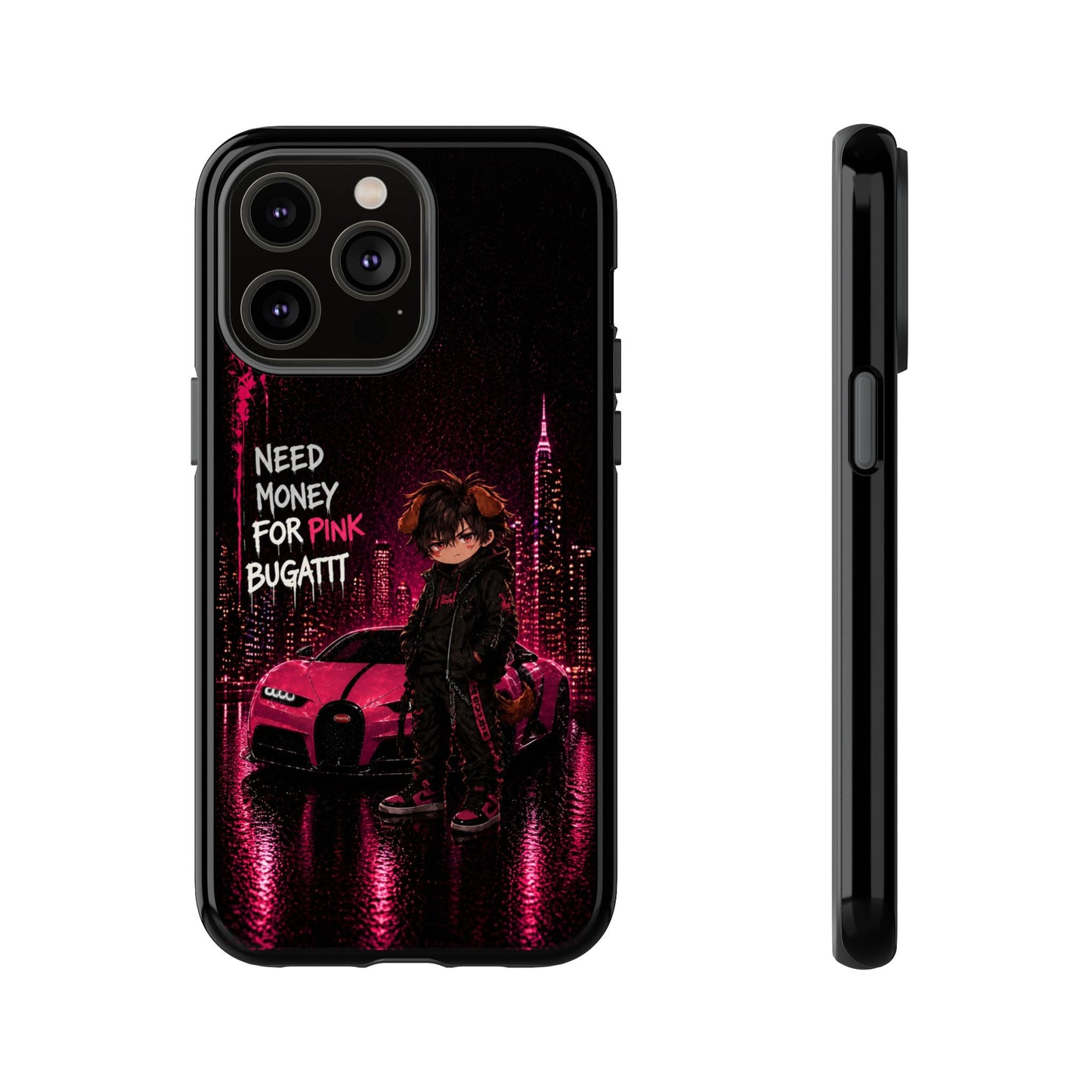 Cyberpunk Anime Phone Case – Neon Japanese Streetwear iPhone Cover