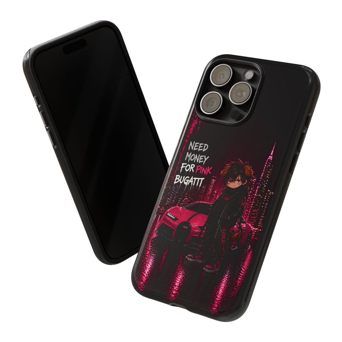 Cyberpunk Anime Phone Case – Neon Japanese Streetwear iPhone Cover