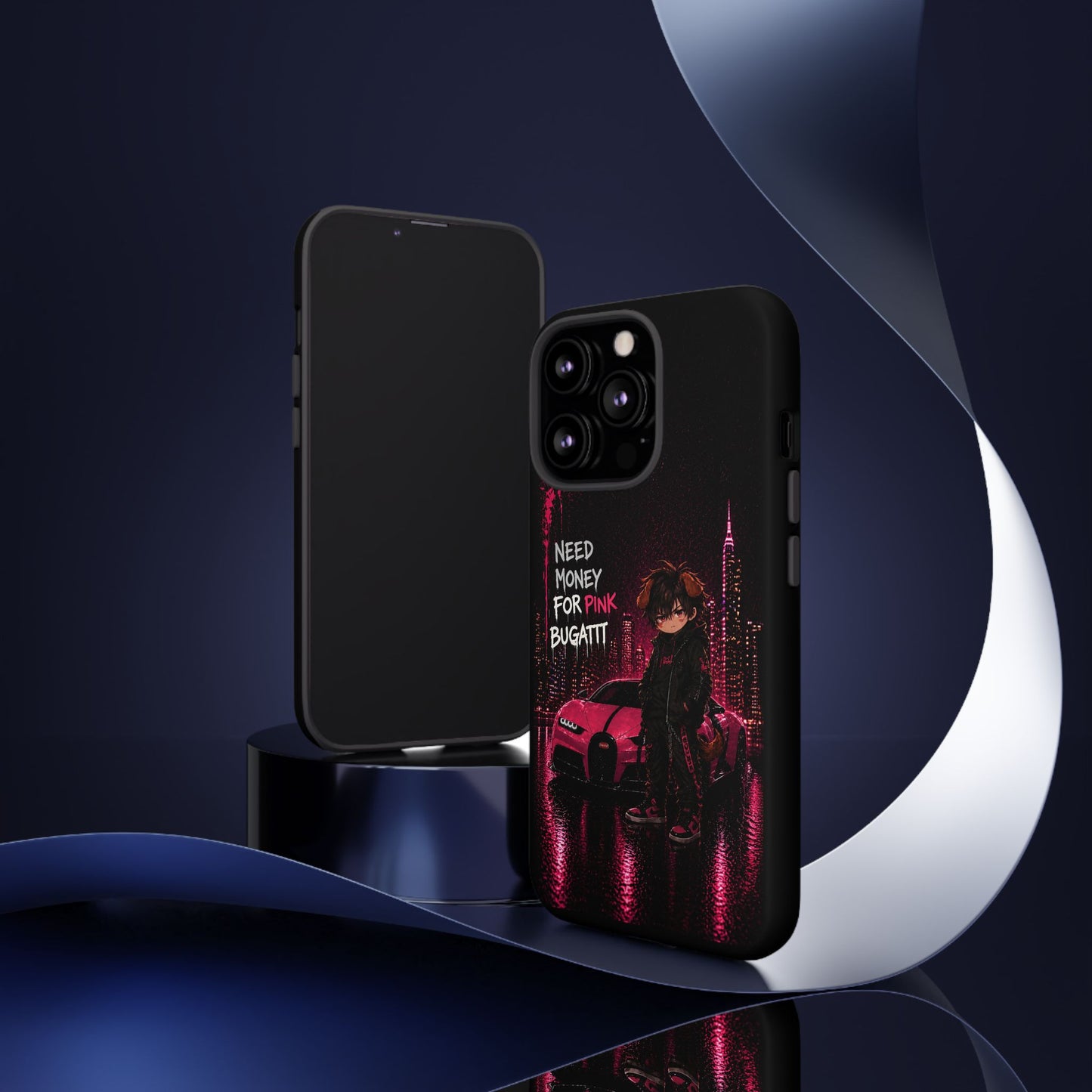 Cyberpunk Anime Phone Case – Neon Japanese Streetwear iPhone Cover