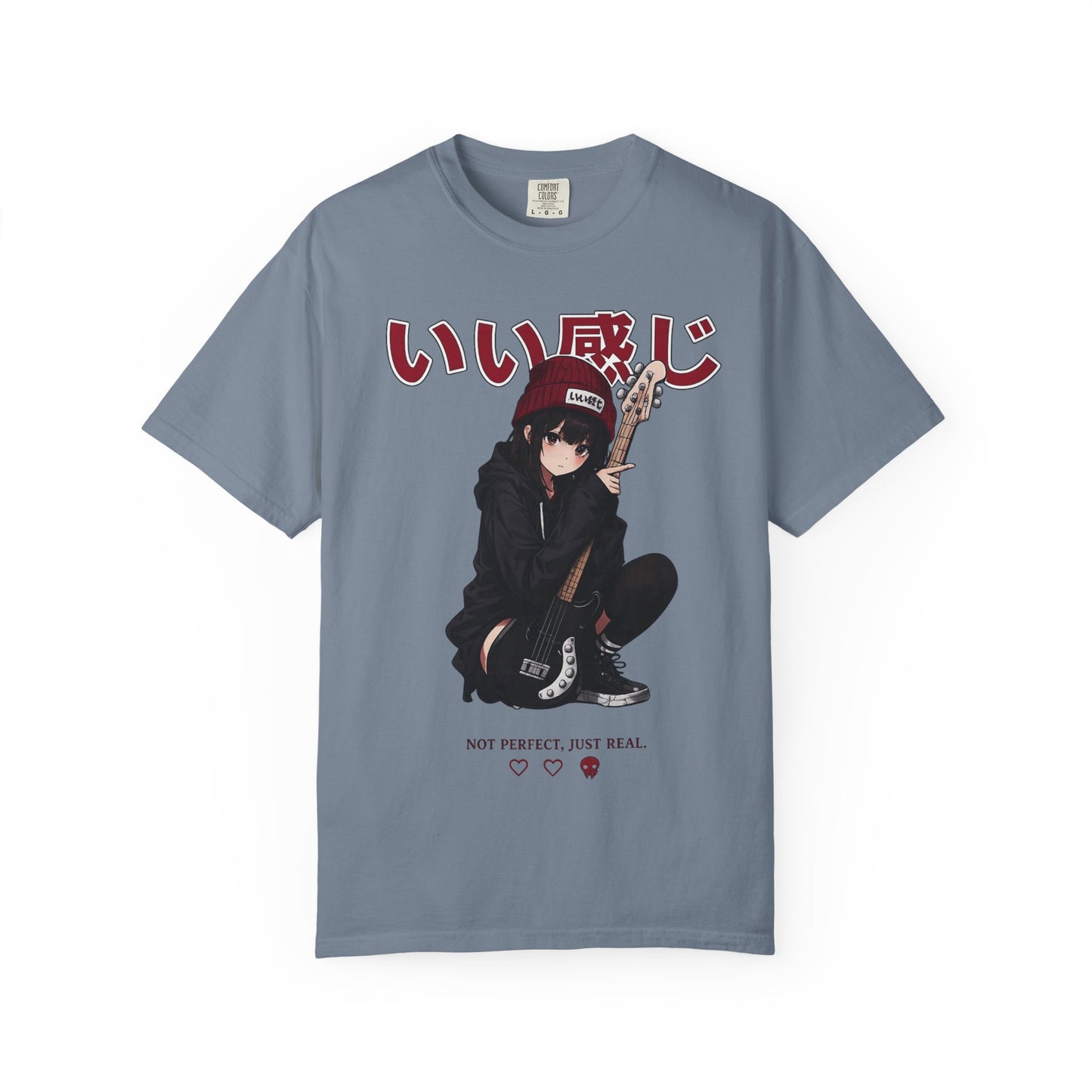 Cute Sad Anime Girl T-Shirt – Pastel Japanese Streetwear Tee