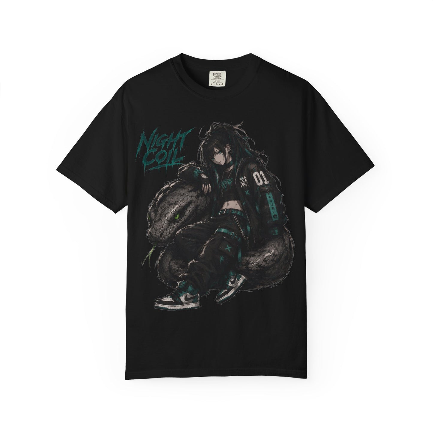 Night Coil Oversized Anime Streetwear T-Shirt