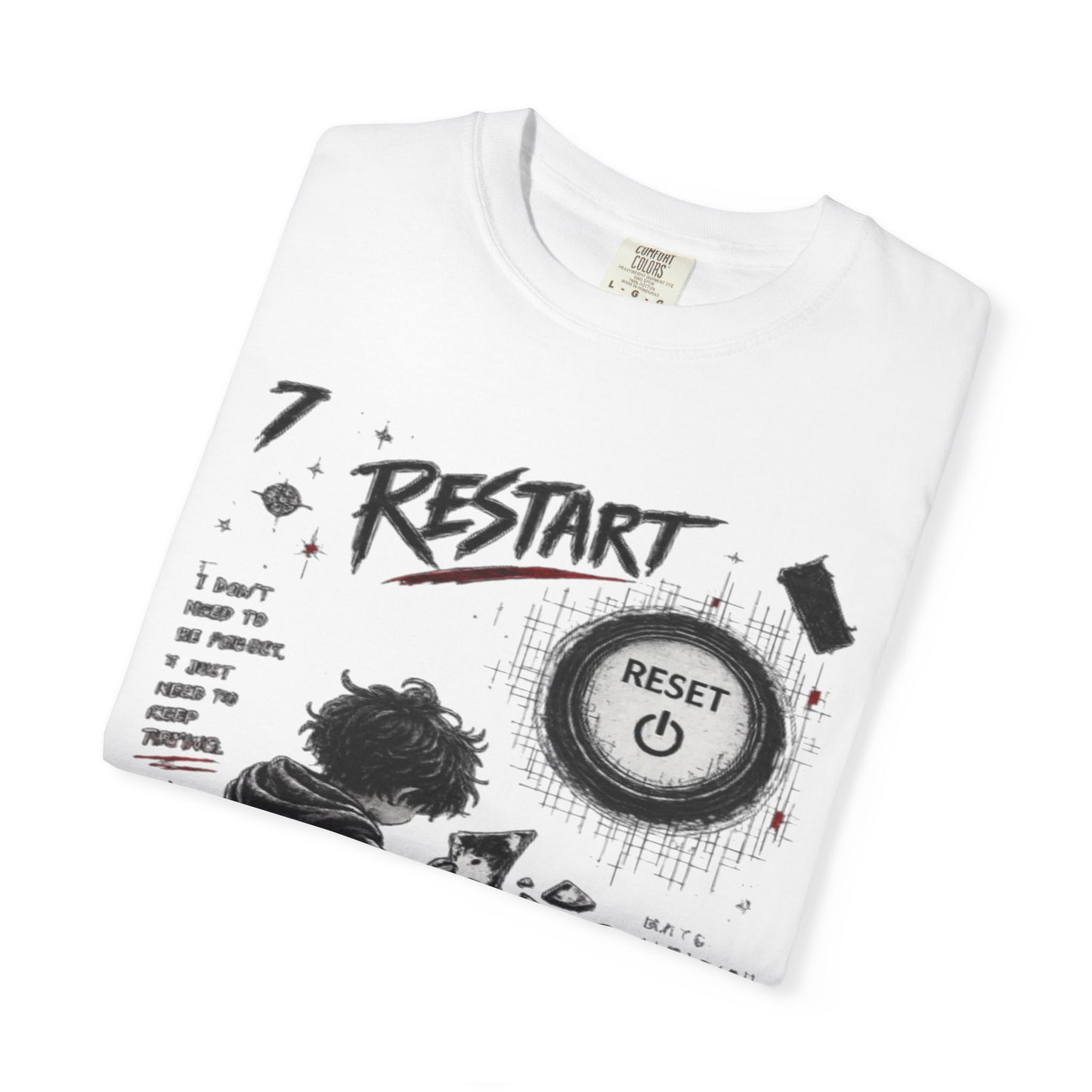 Restart Reset Button Graphic T-Shirt — Retro Gamer Streetwear