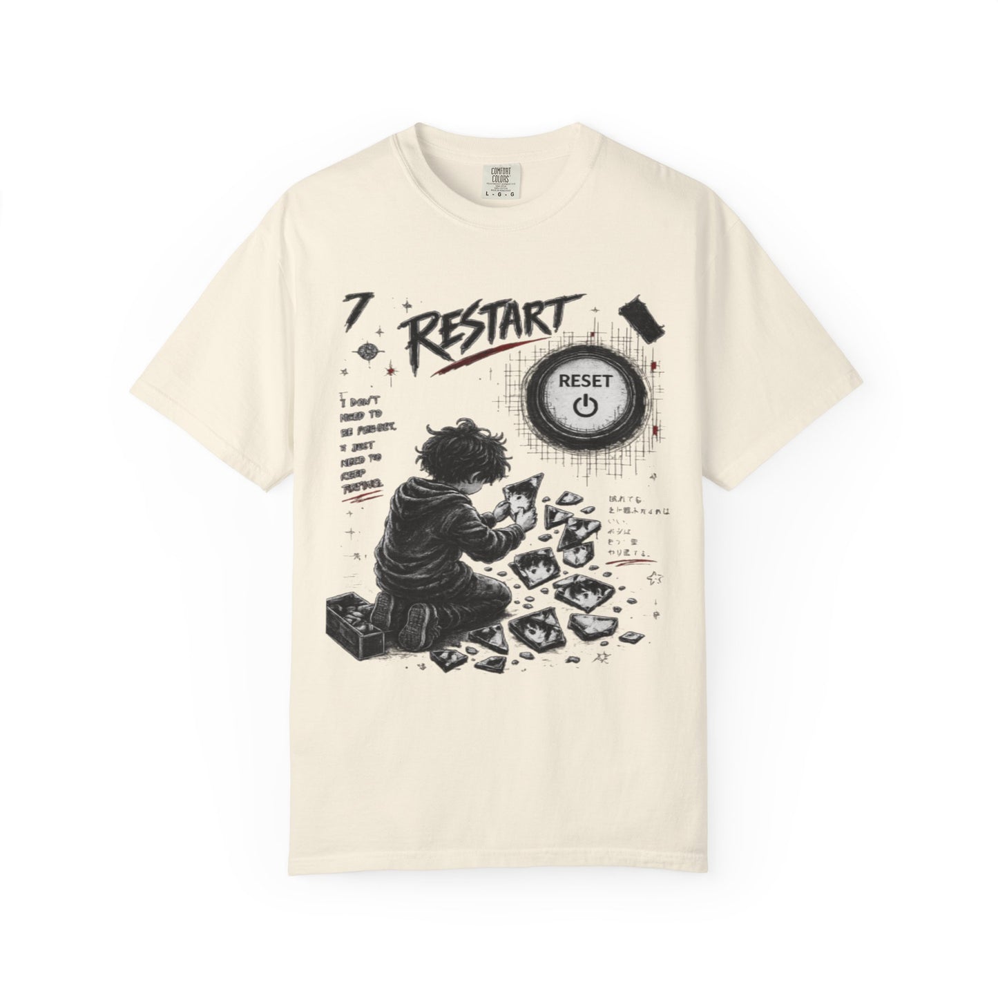 Restart Reset Button Graphic T-Shirt — Retro Gamer Streetwear