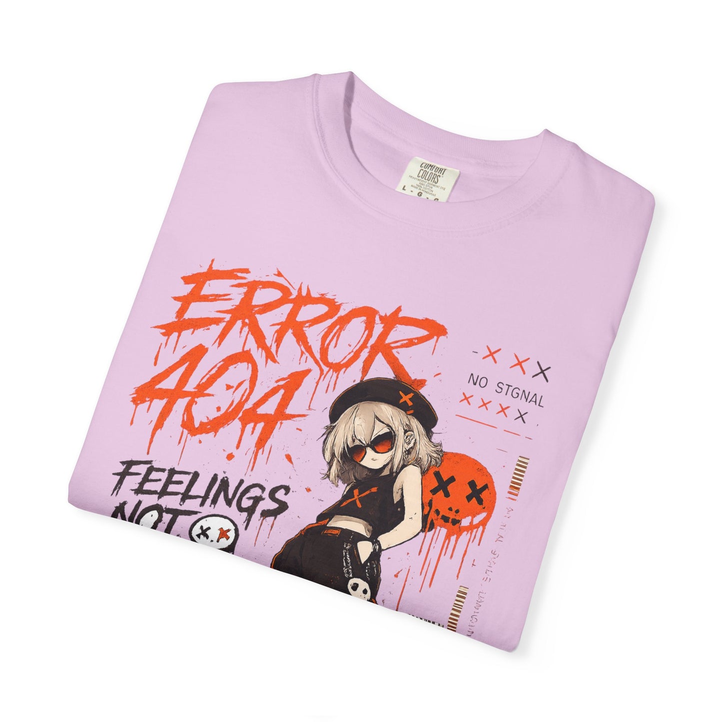 Error 404 Anime Streetwear T-Shirt — "Feelings Not Found" Graphic Tee