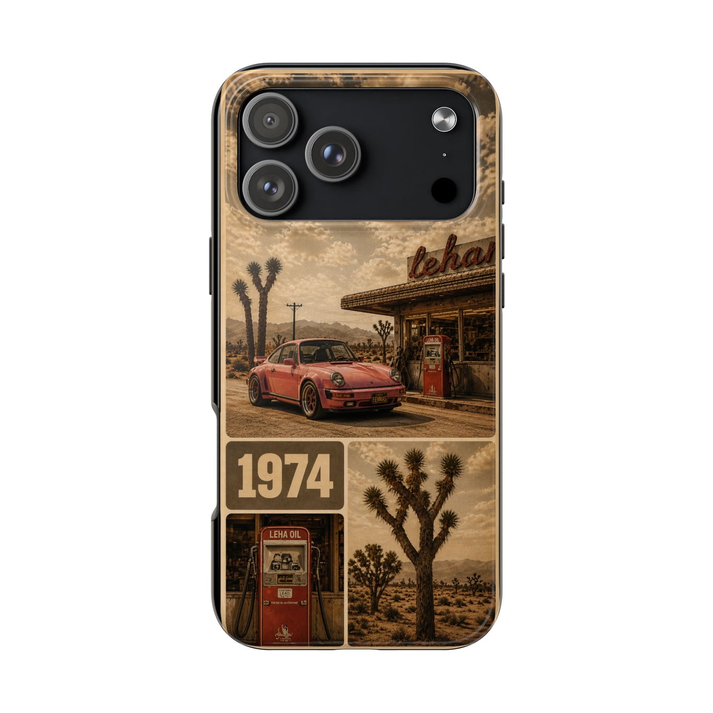 Vintage 1974 Desert Road Tough Phone Case