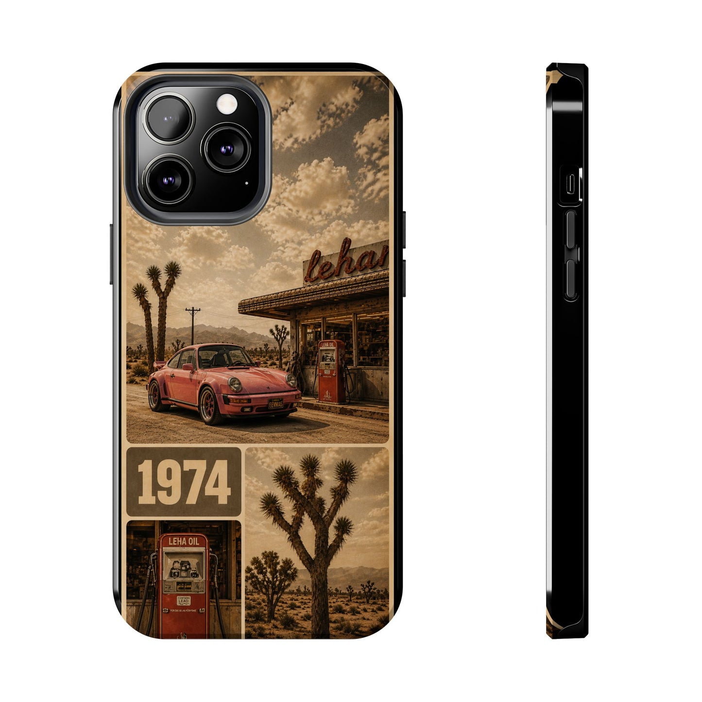 Vintage 1974 Desert Road Tough Phone Case