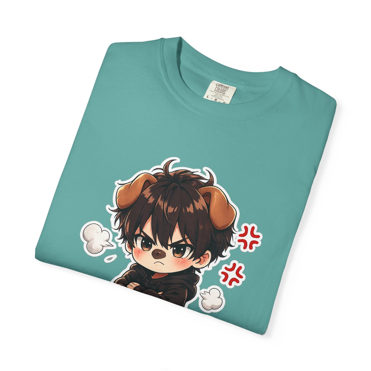 Angry Dogboy Cute Chibi T‑Shirt — Kawaii Anime Character Tee