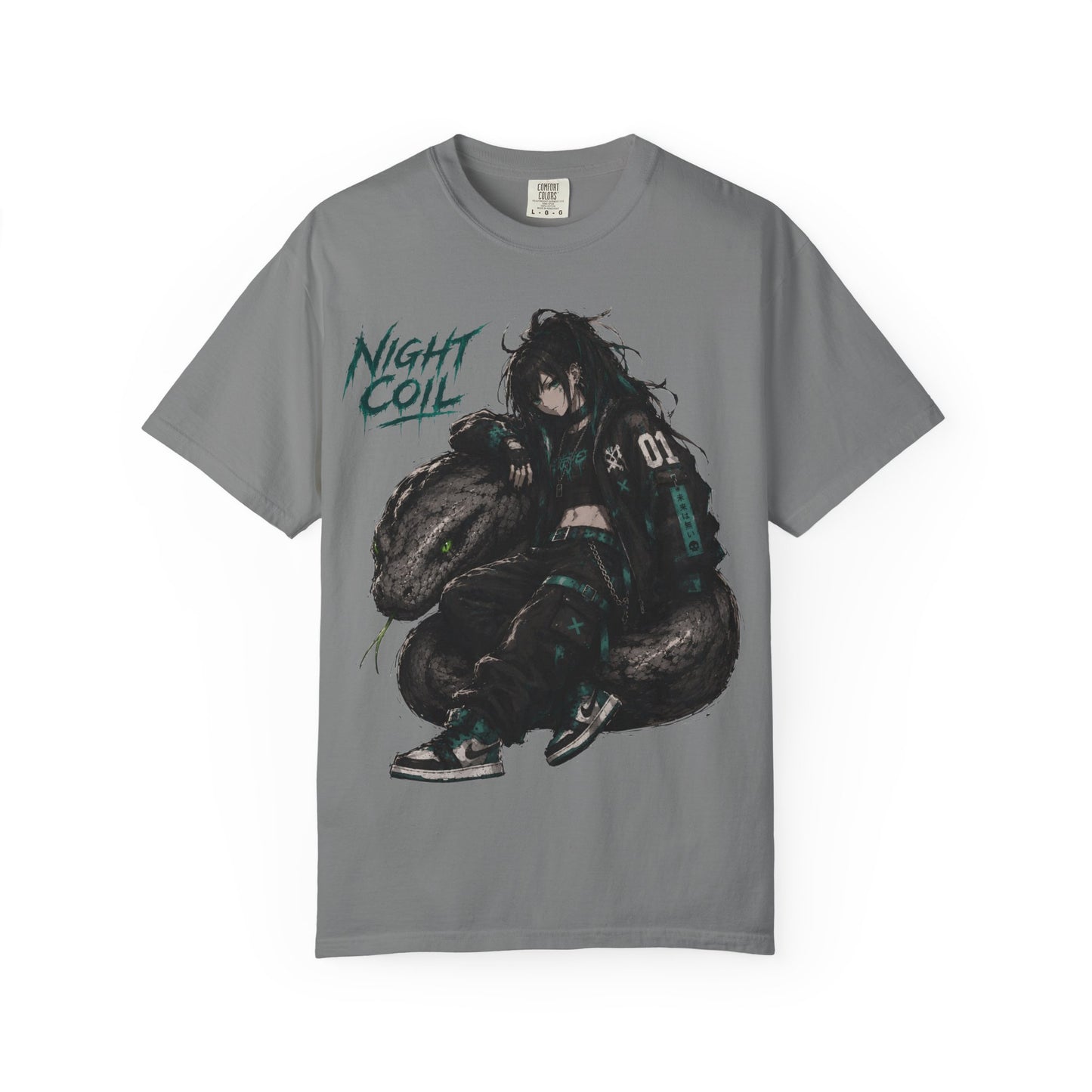 Night Coil Oversized Anime Streetwear T-Shirt