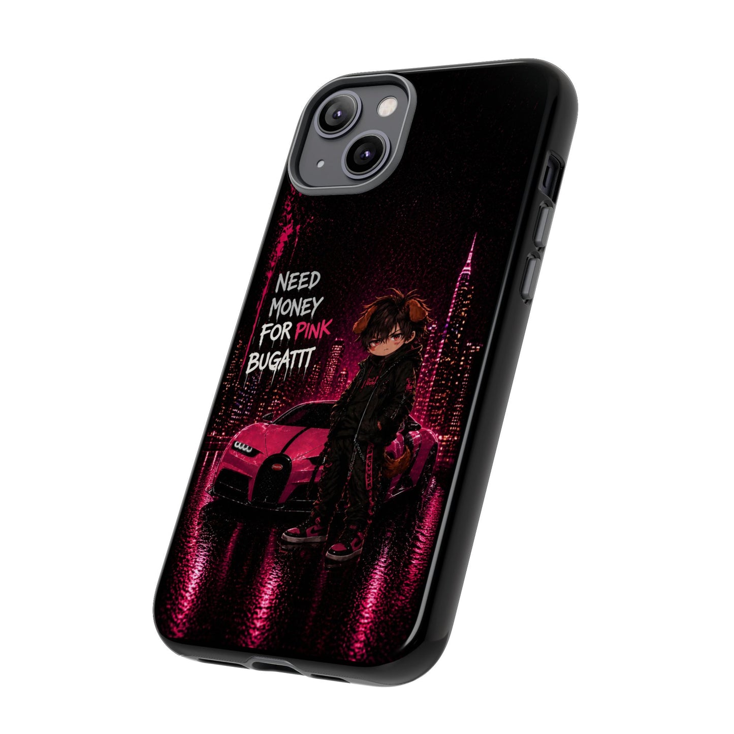 Cyberpunk Anime Phone Case – Neon Japanese Streetwear iPhone Cover